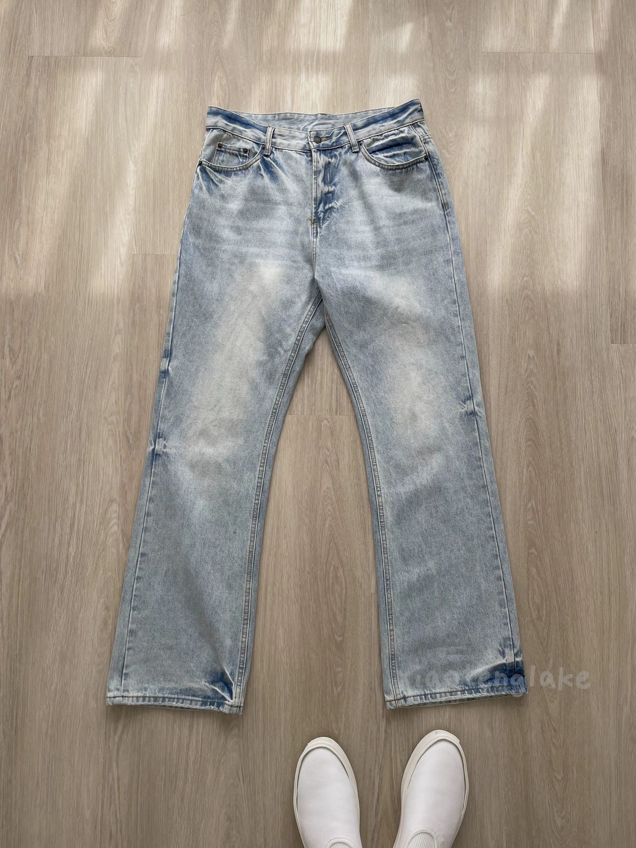 Jean × Vintage washed faded cleanfit yuppie y2k bootcut jeans Size US 30 / EU 46 - 2 Thumbnail