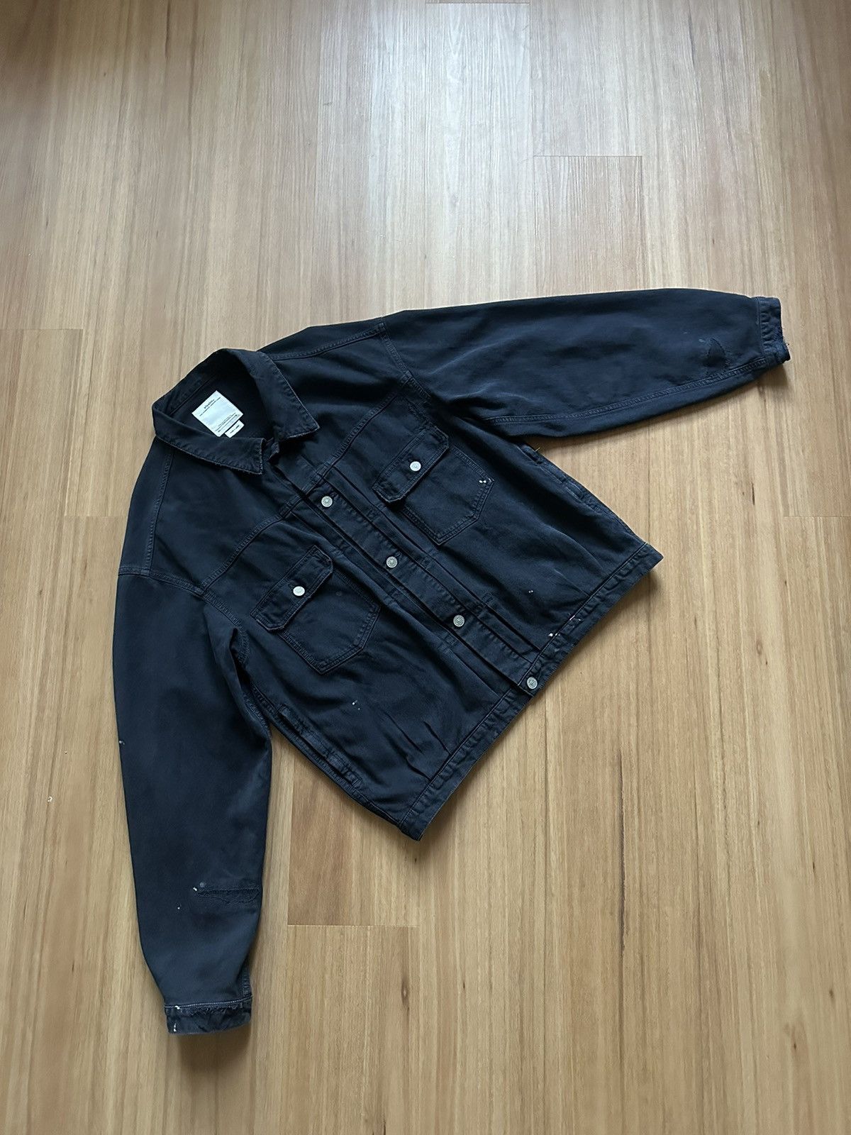 image of Visvim Social Sculpture 101Xx Jkt Crash - Dry Pique in Navy, Men's (Size XL)