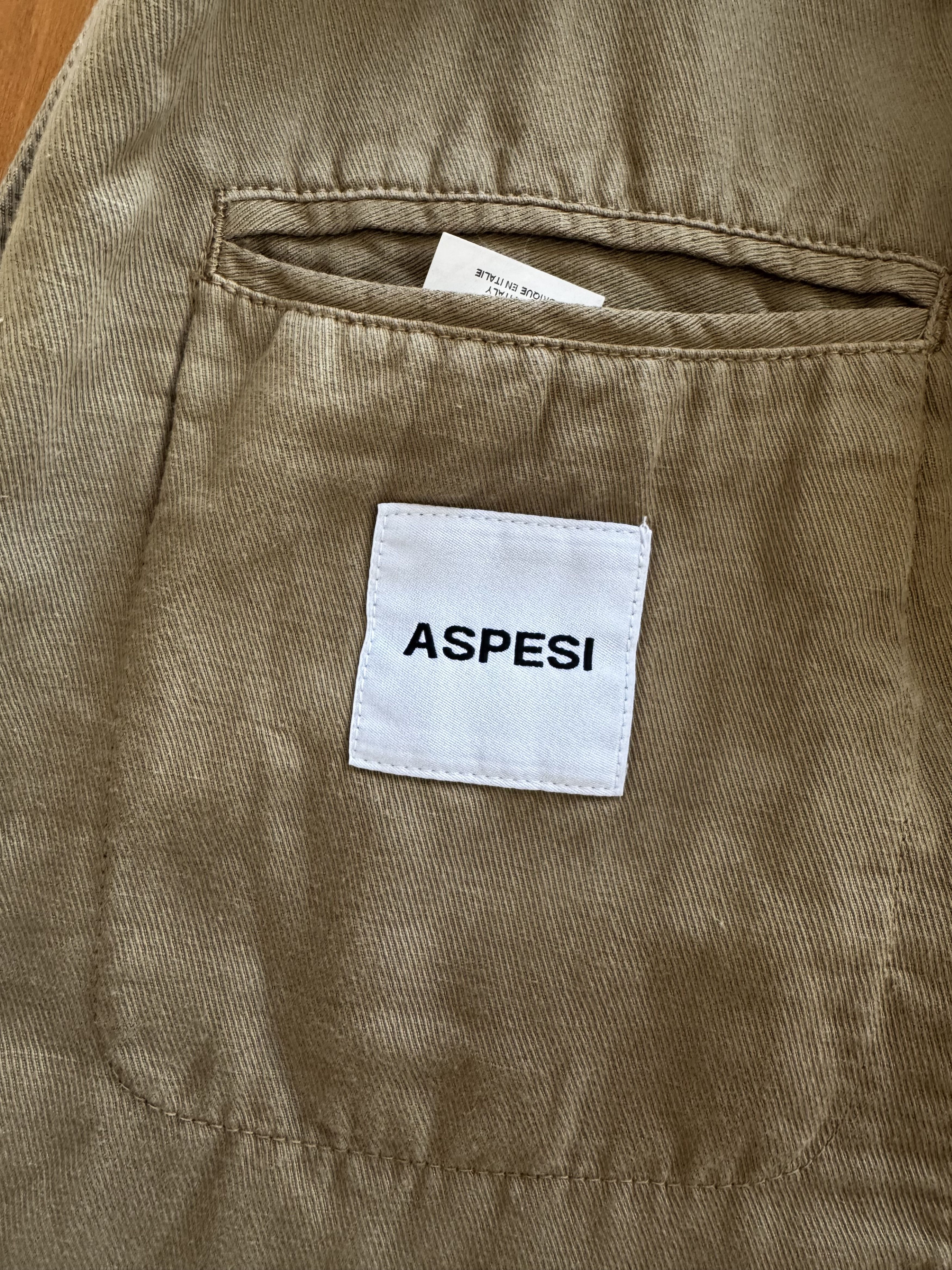 Aspesi Aspesi Cotton Linen Unstructured Blazer Tan S Made in Italy` Size 42R - 5 Thumbnail