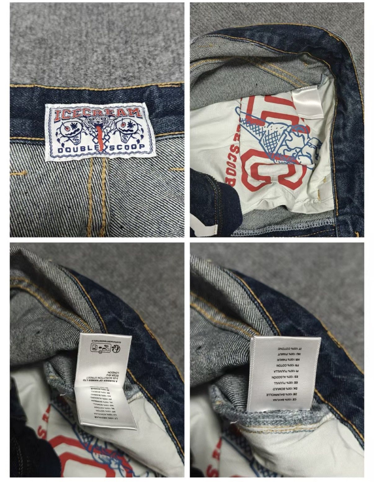 Billionaire Boys Club Print Washed Jeans Billionaire Boys Club Size US 33 - 4 Thumbnail