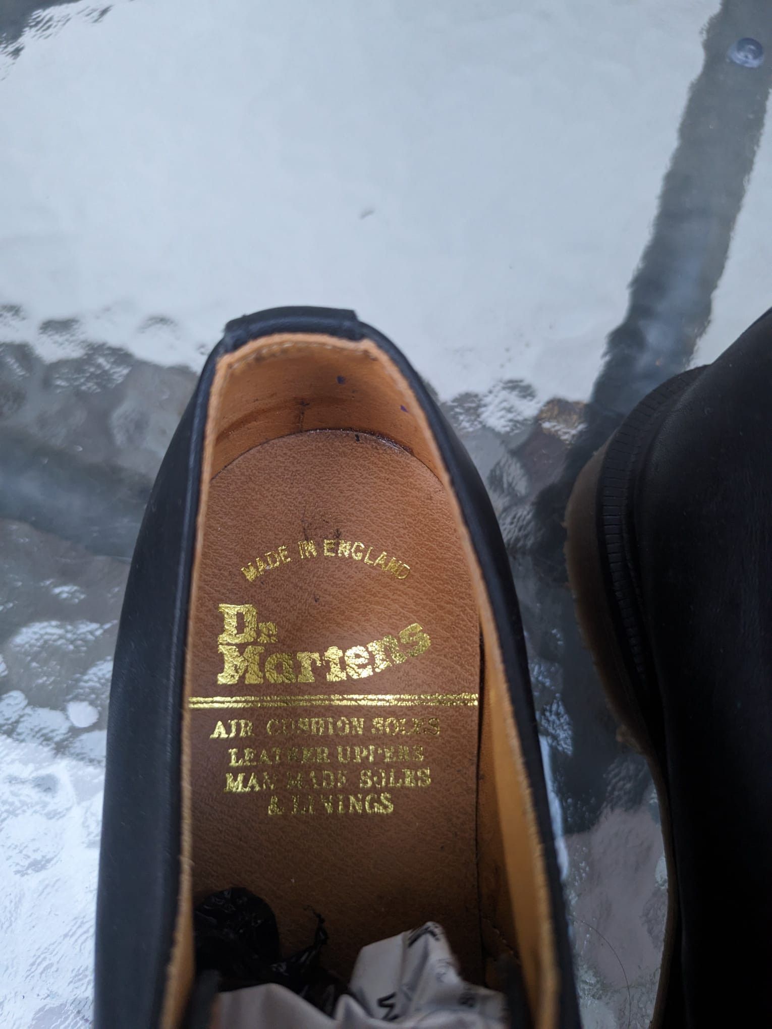Dr. Martens × Vintage dr martens black leather shoes made in england vintage Size US 5.5 / IT 35.5 - 8 Thumbnail