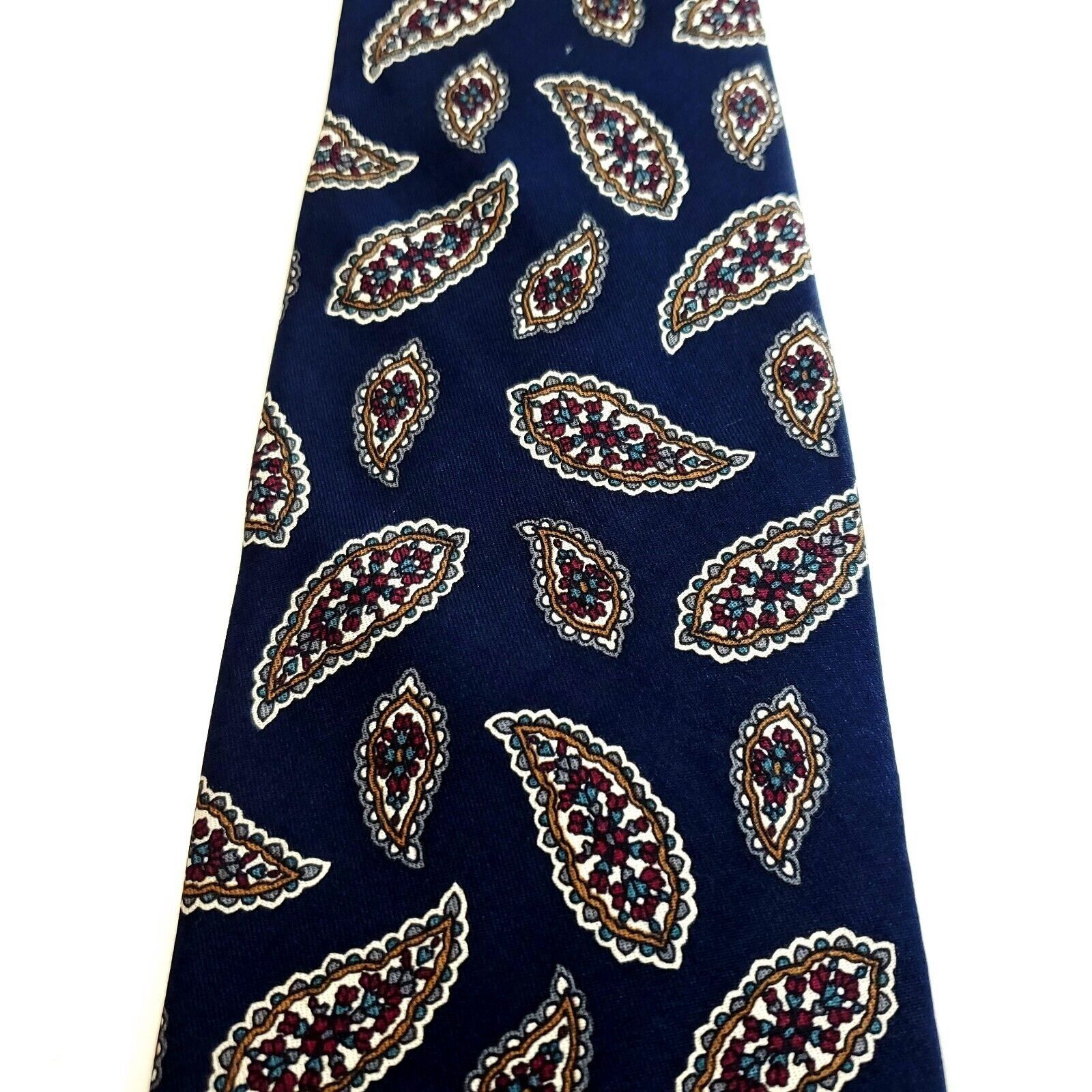 Robert Talbott Robert Talbott Carmel Valley Blue Paisley Print Silk Tie Size ONE SIZE - 2 Thumbnail