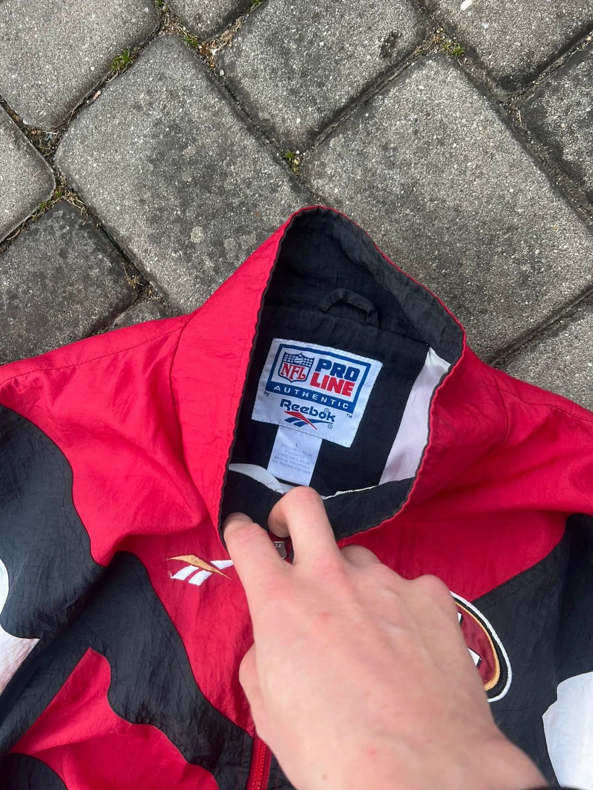 Reebok Vintage 1996 San Francisco 49ers Reebok Jacket 90s Size US L / EU 52-54 / 3 - 3 Thumbnail