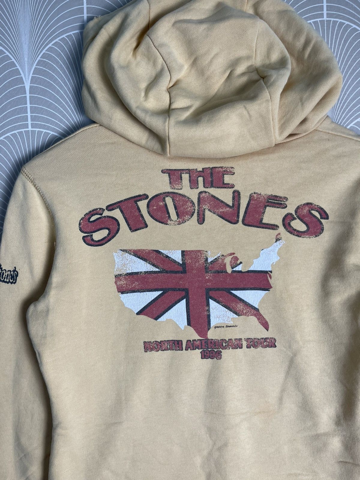Band Tees × The Rolling Stones × Vintage VINTAGE THE ROLLING STONES TOUR 1996 HOODIE SWEATER Size S / US 4 / IT 40 - 17 Thumbnail