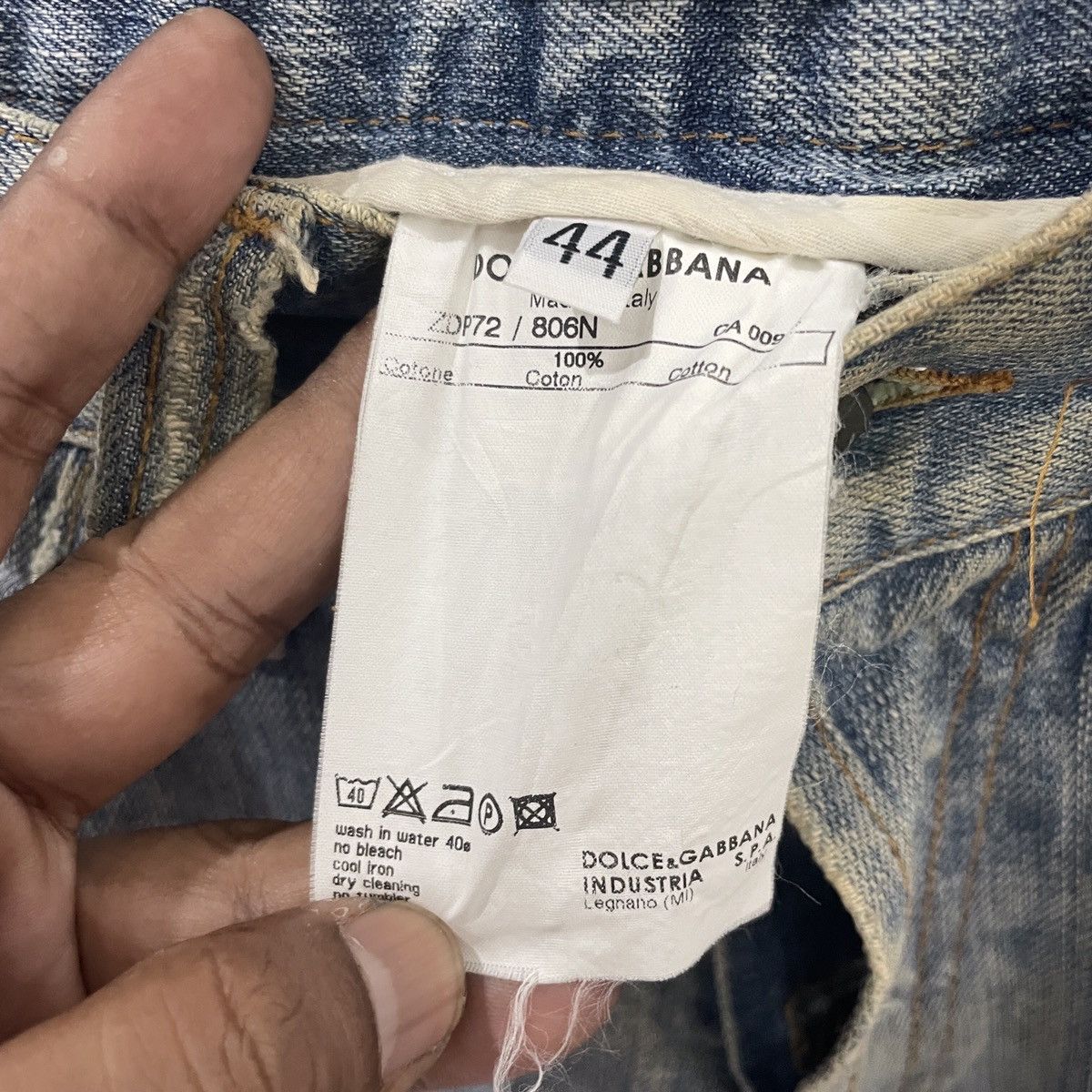 Dolce & Gabbana Vintage Dolce & Gabbana Hollywood Distressed Denim Size US 33 - 7 Thumbnail