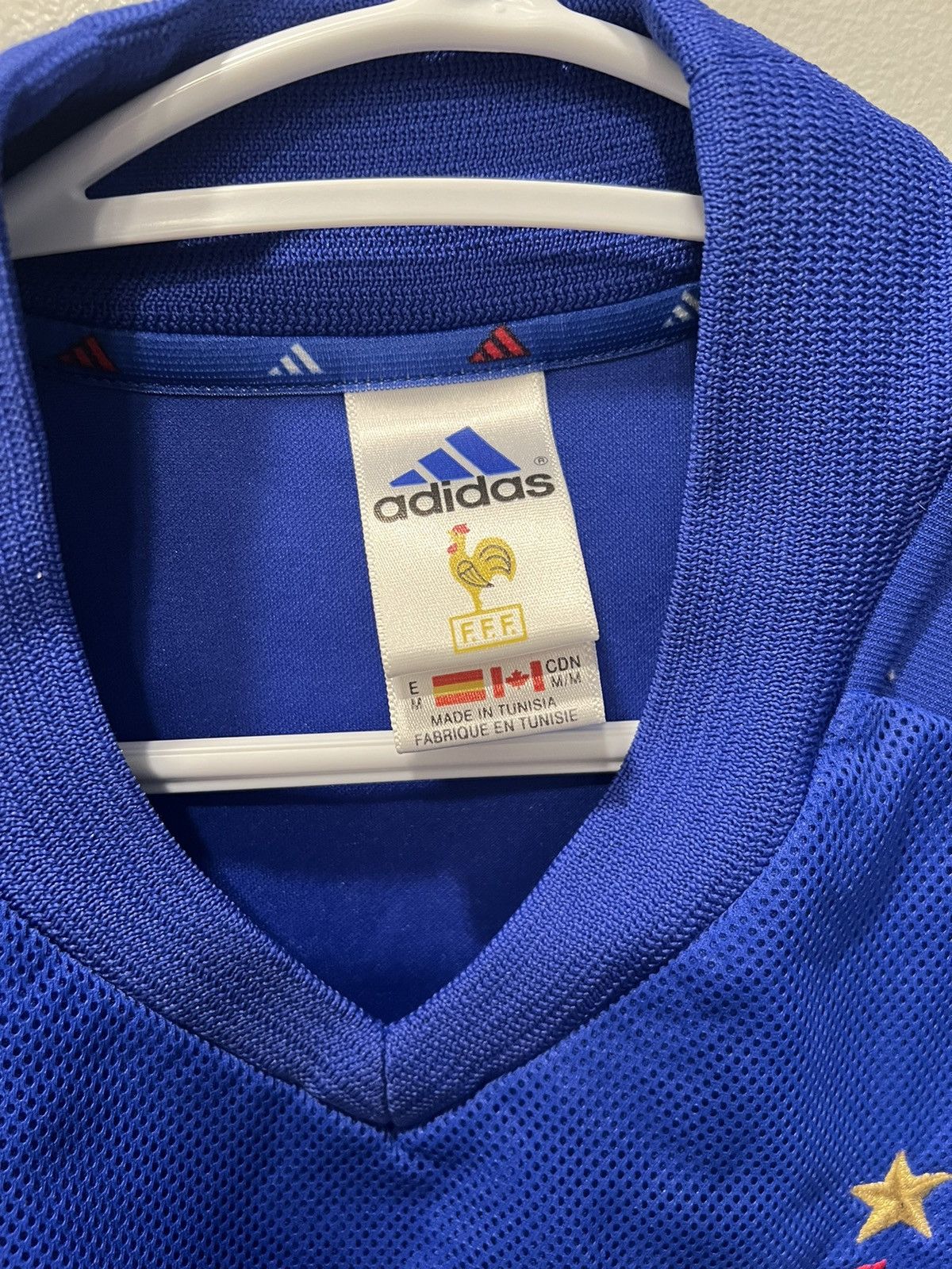 Nike × Vintage FRANCE 2002-2004 HOME ORIGINAL ADIDAS VINTAGE FOOTBALL SHIRT Size US L / EU 52-54 / 3 - 3 Thumbnail