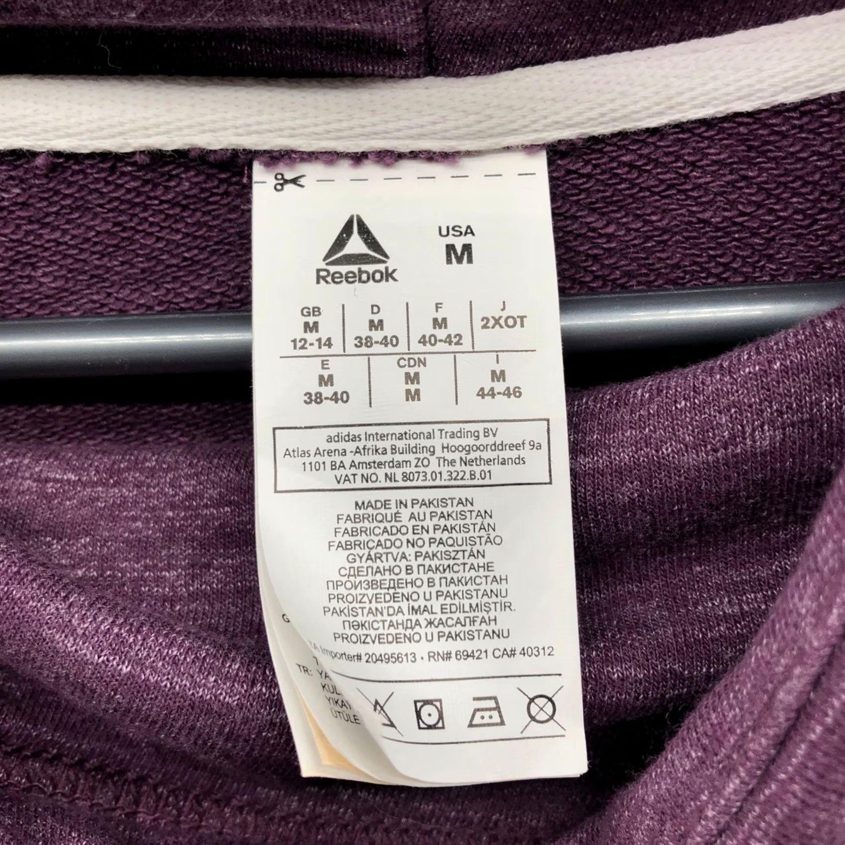 Reebok Reebok Shirt Womens M Purple Cowl Neck Sweatshirt Heathered Pullover Fleece Athletic Size M / US 6-8 / IT 42-44 - 5 Thumbnail