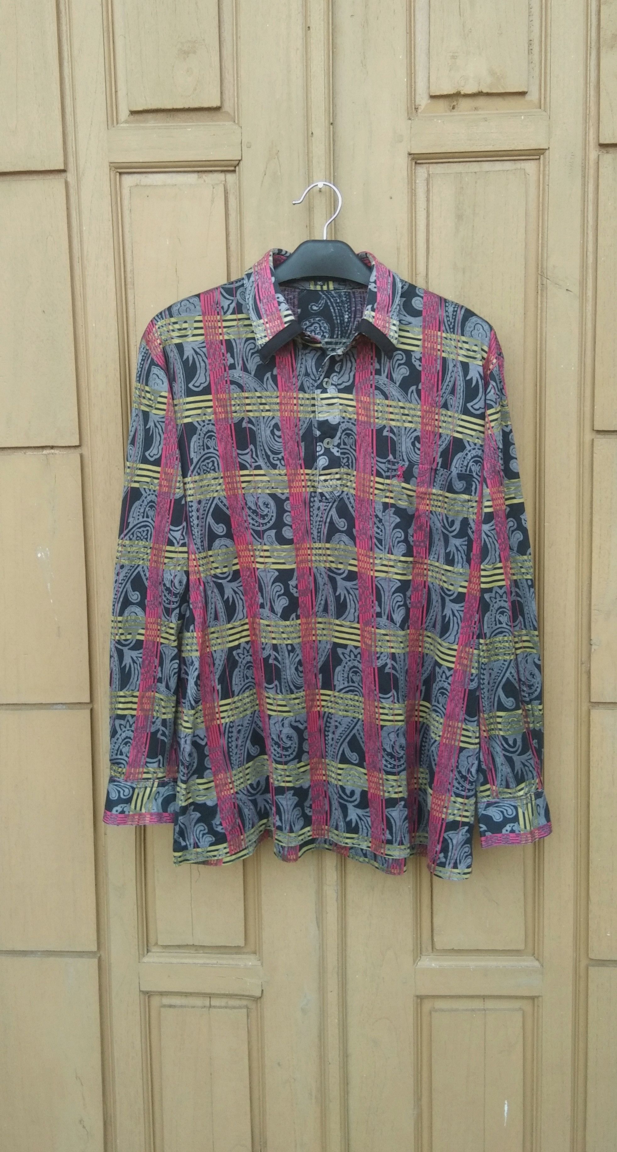 Vintage × Yves Saint Laurent Vtg YsL treecots long polo shirt Size US M / EU 48-50 / 2 - 2 Thumbnail