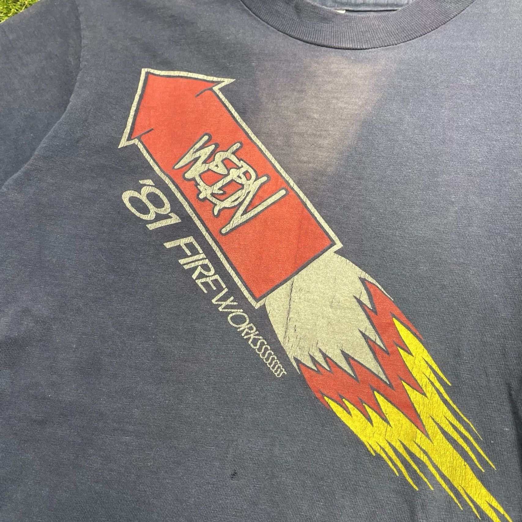 Vintage VINTAGE WEBN Radio Station Shirt Mens Small Cincinnati Baseball Frog 90s Faded Gray Cotton T-Shirt Vintage 90s Mens Small Cincinnati Shirt Frog Size US S / EU 44-46 / 1 - 5 Thumbnail