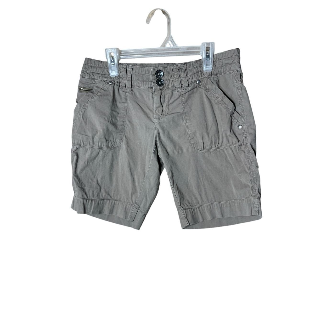 Anchor Blue Anchor Blue Y2K Tan Cargo Shorts Size 1 Size 30" / US 8 / IT 44 - 1 Thumbnail