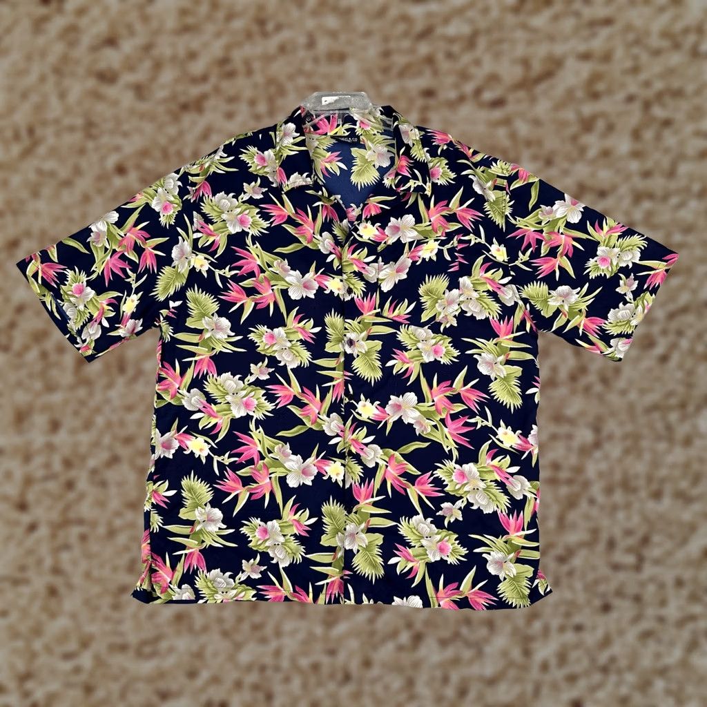 CO Pacific & Co Shirt Mens 2XL Multicolor Short Sleeve Hawaiian Floral Button Up Size US XXL / EU 58 / 5 - 1 Thumbnail