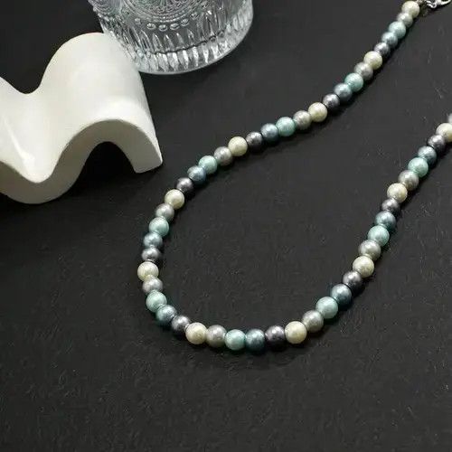 VIBE Multicolor Imitation Pearl Beads Short Choker Necklace Size ONE SIZE - 3 Thumbnail