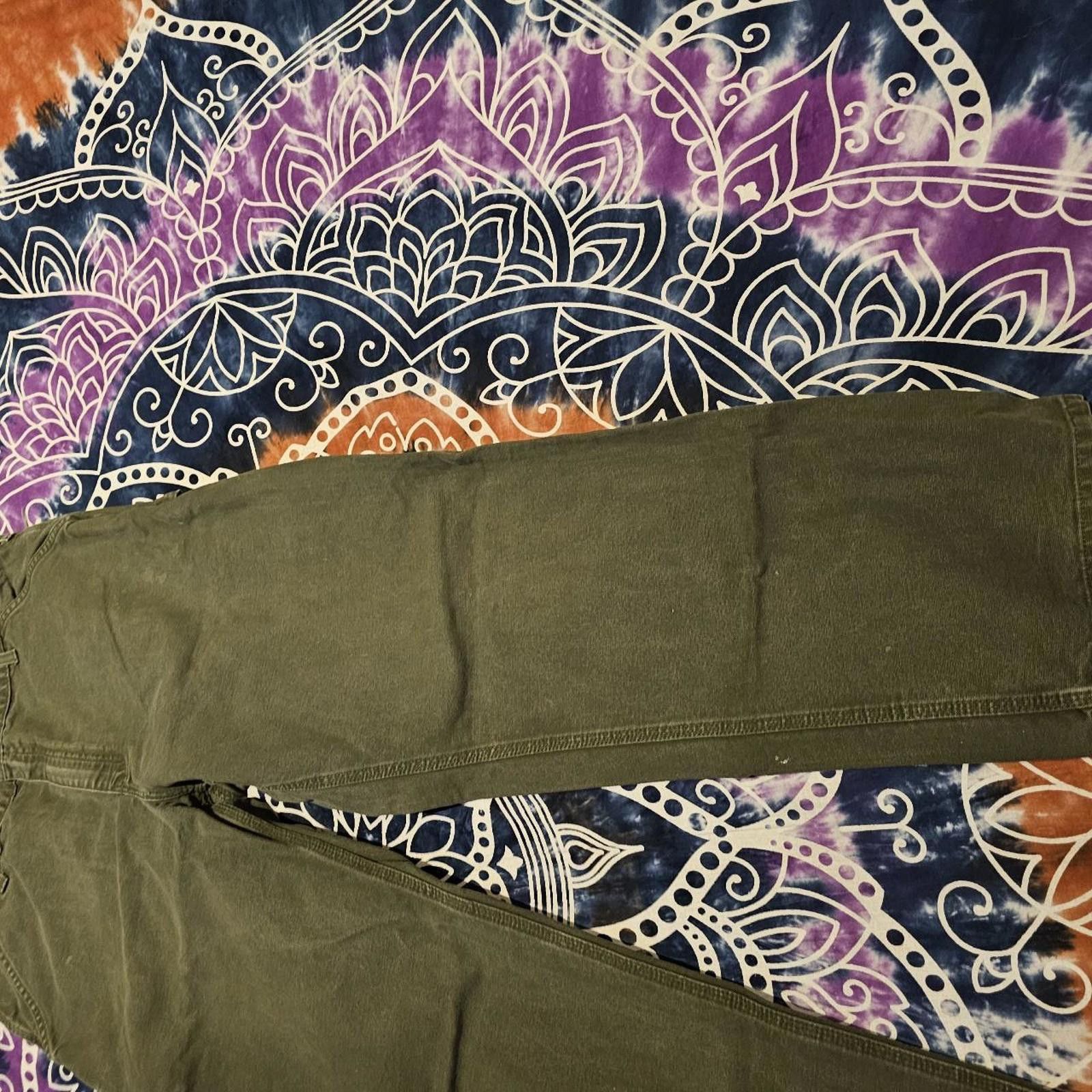 Carhartt Carhartt Men's Green Work Pants Size US 38 / EU 54 - 3 Thumbnail