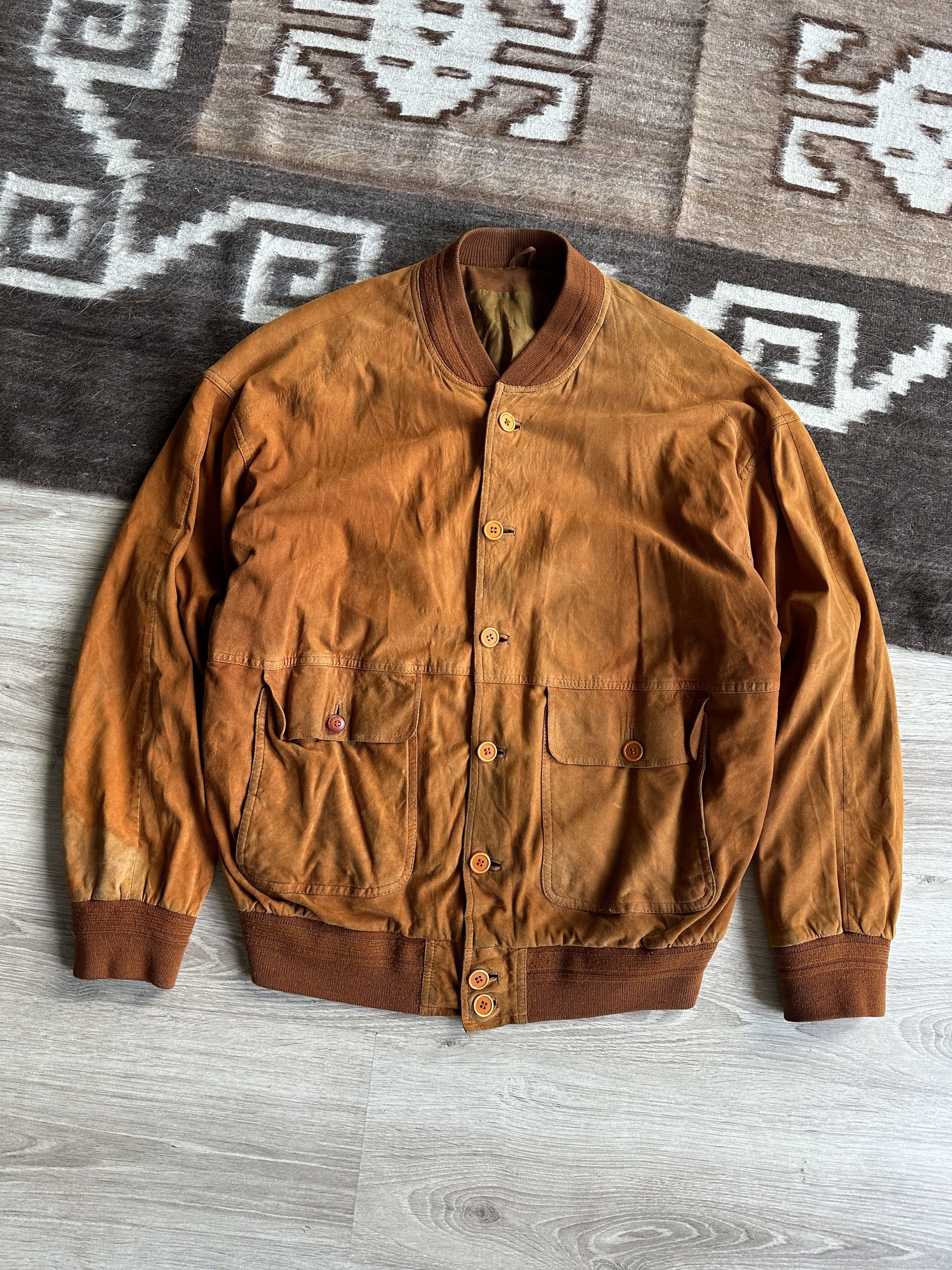ジャケット・アウター 90s Giorgio Armani Suede Bomber Jacket Giorgio Armani × Vintage Vintage 90s Giorgio Armani Quilted