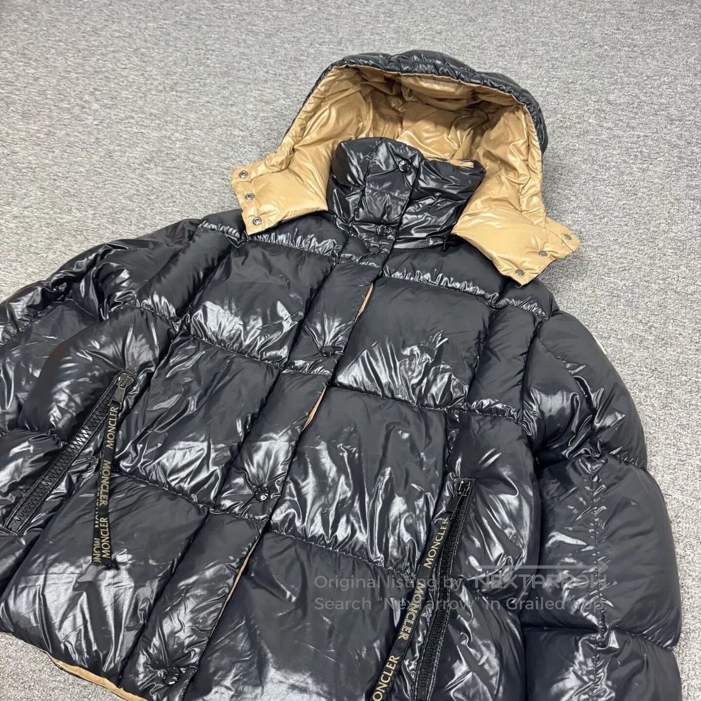 Moncler Moncler Parana Gold Caped Down jacket| Size US M / EU 48-50 / 2 - 3 Thumbnail