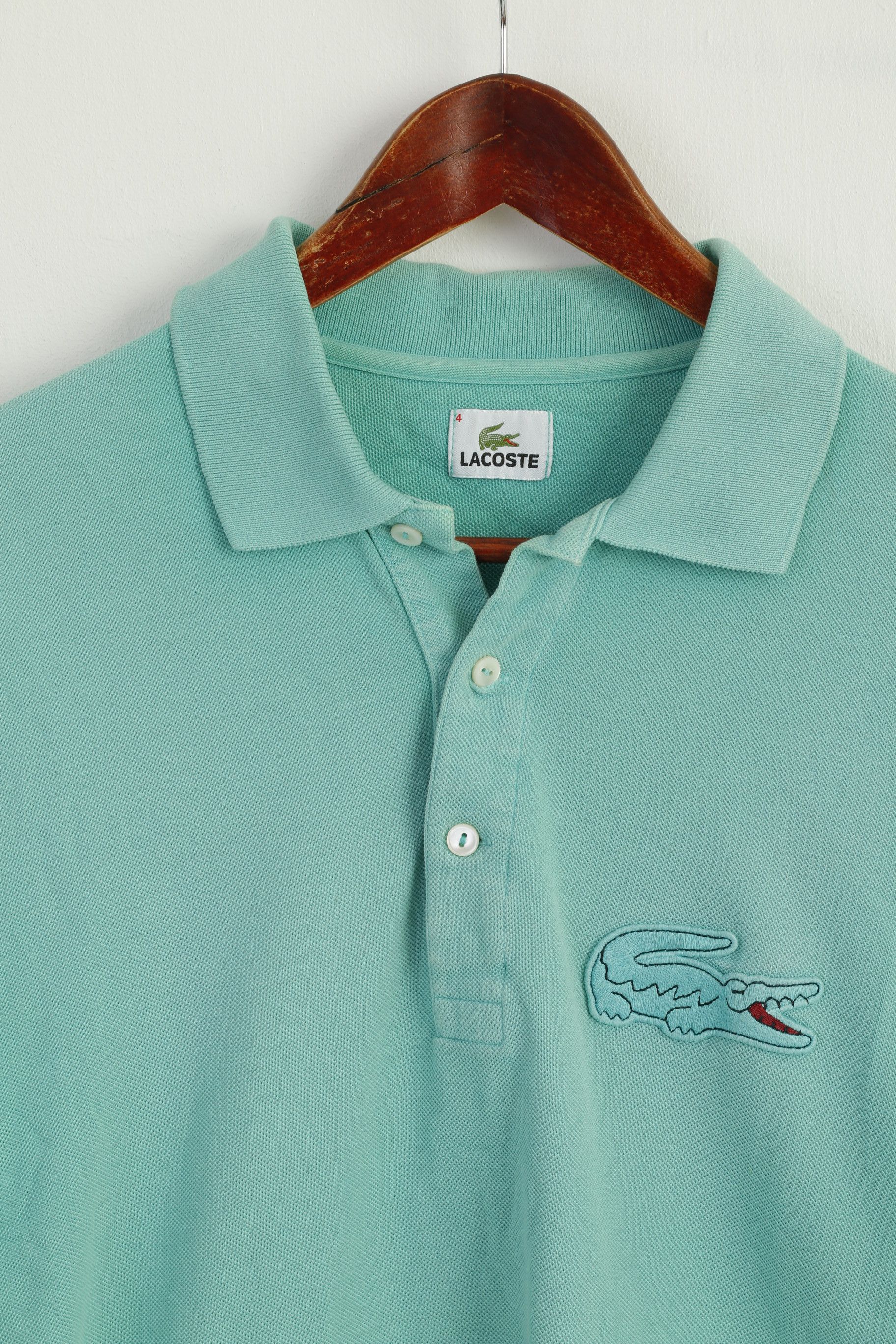 Lacoste Lacoste Men 4 L Polo Shirt Blue 100% Cotton 9010 Size US L / EU 52-54 / 3 - 3 Thumbnail