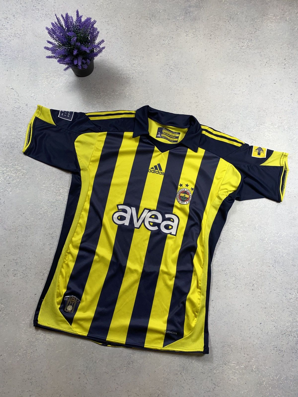 Adidas Vintage football jersey Fenerbahce 2008/09 Adidas Avea Size US XL / EU 56 / 4 - 1 Thumbnail
