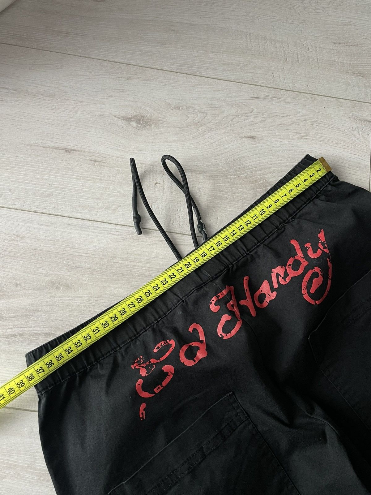 Ed Hardy Ed Hardy Y2K Japanese Cargo Baggy Pants 00's Black Big Logo Size 25" / US 0 / IT 36 - 12 Thumbnail