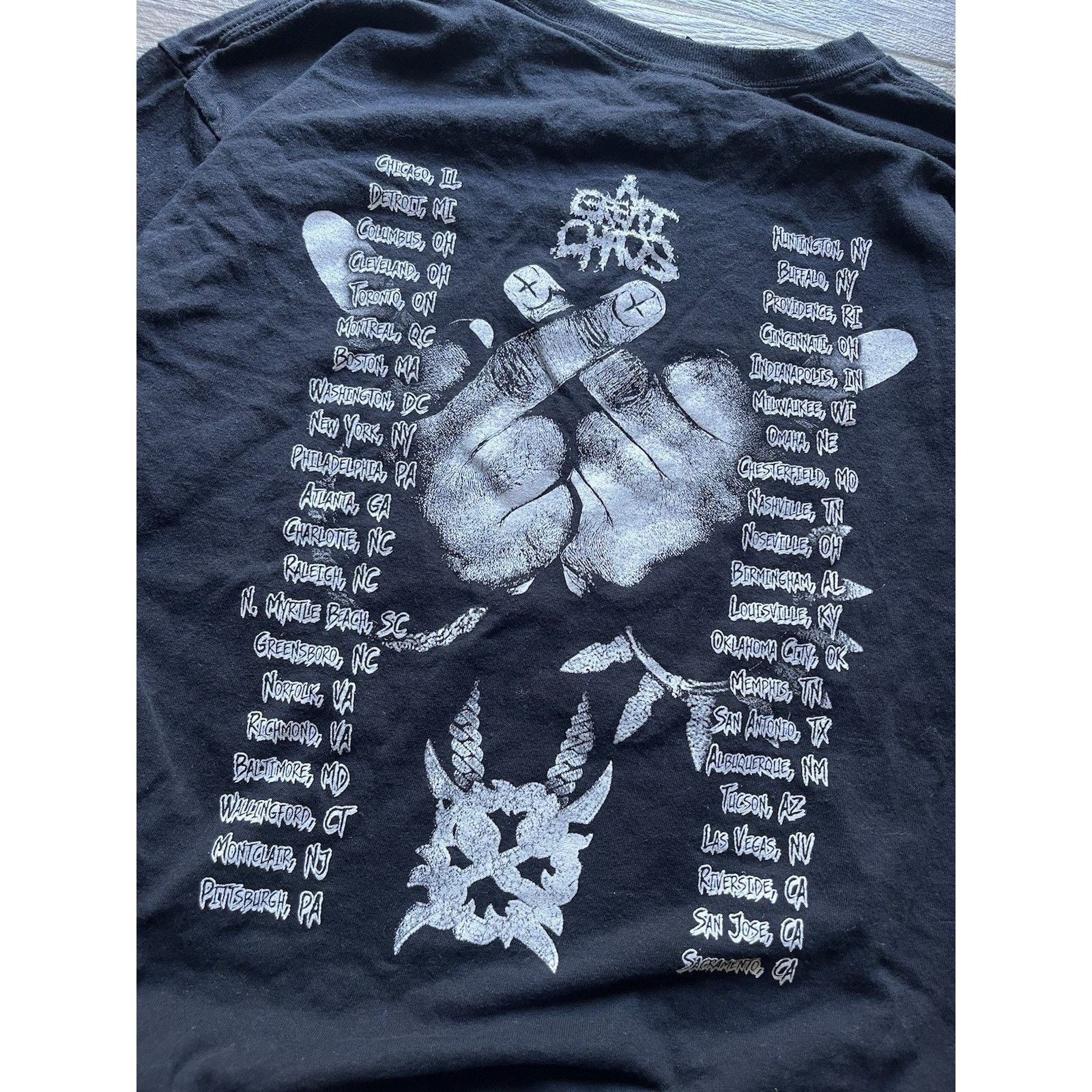 Gildan A Great Chaos Ken Carson Opium hip hop rapper tour shirt Size US L / EU 52-54 / 3 - 2 Thumbnail