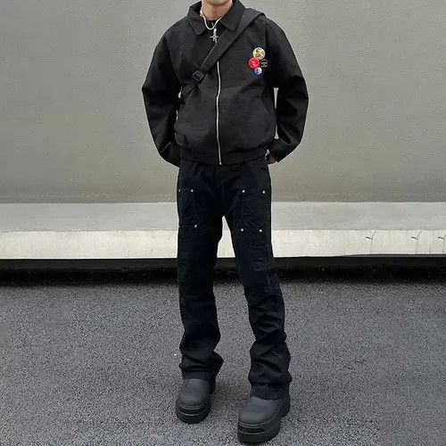 VIBE Black Slim Straight Cargo Pants Size US 32 / EU 48 - 4 Thumbnail