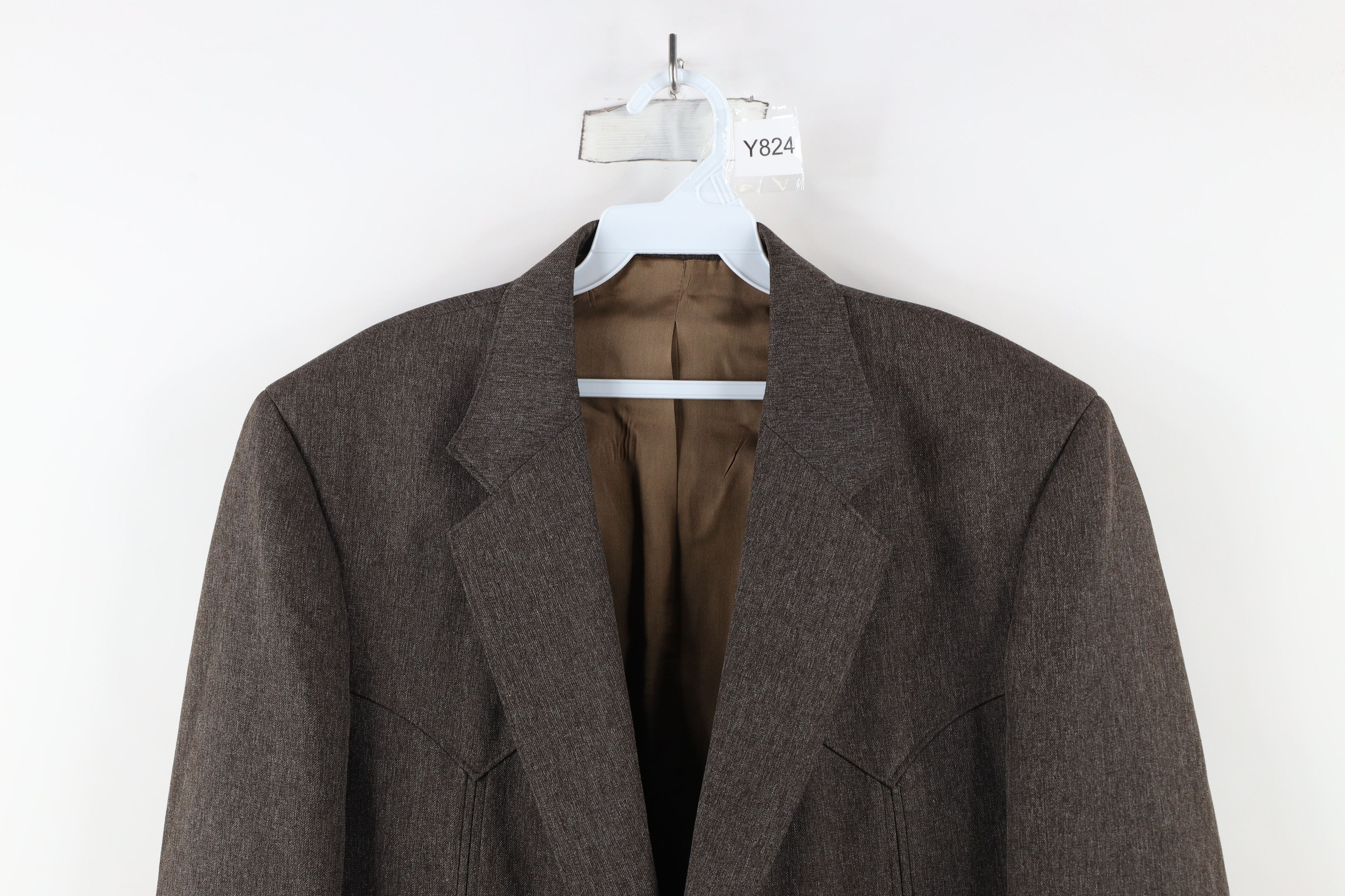 Vintage Vintage 90s Rockabilly Suit Coat Blazer Jacket Brown USA Size US XL / EU 56 / 4 - 2 Thumbnail