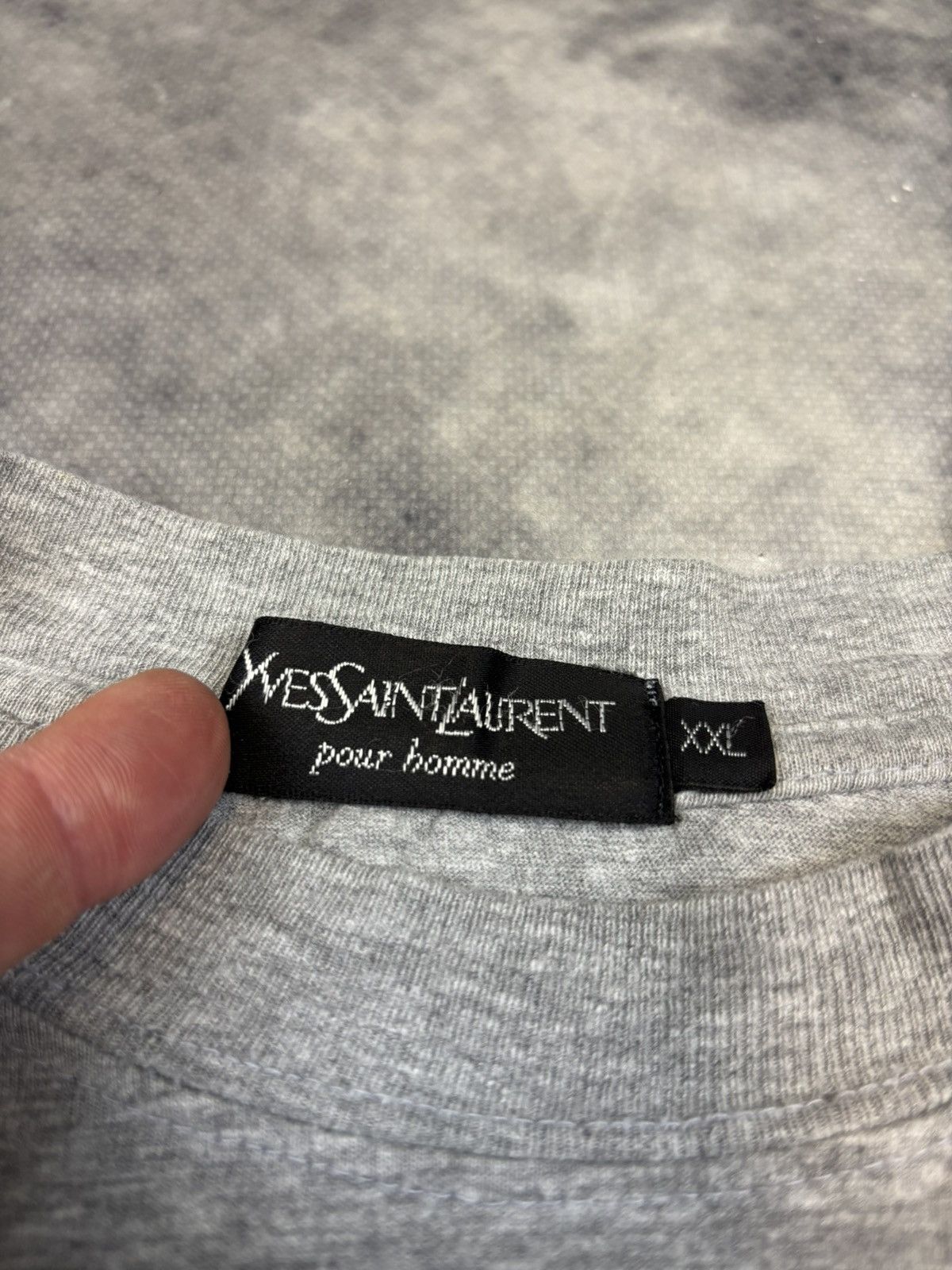 Designer × Japanese Brand × Yves Saint Laurent Vintage Yves Saint Laurent YSL t shirt basic small logo 90s Size US XXL / EU 58 / 5 - 3 Thumbnail