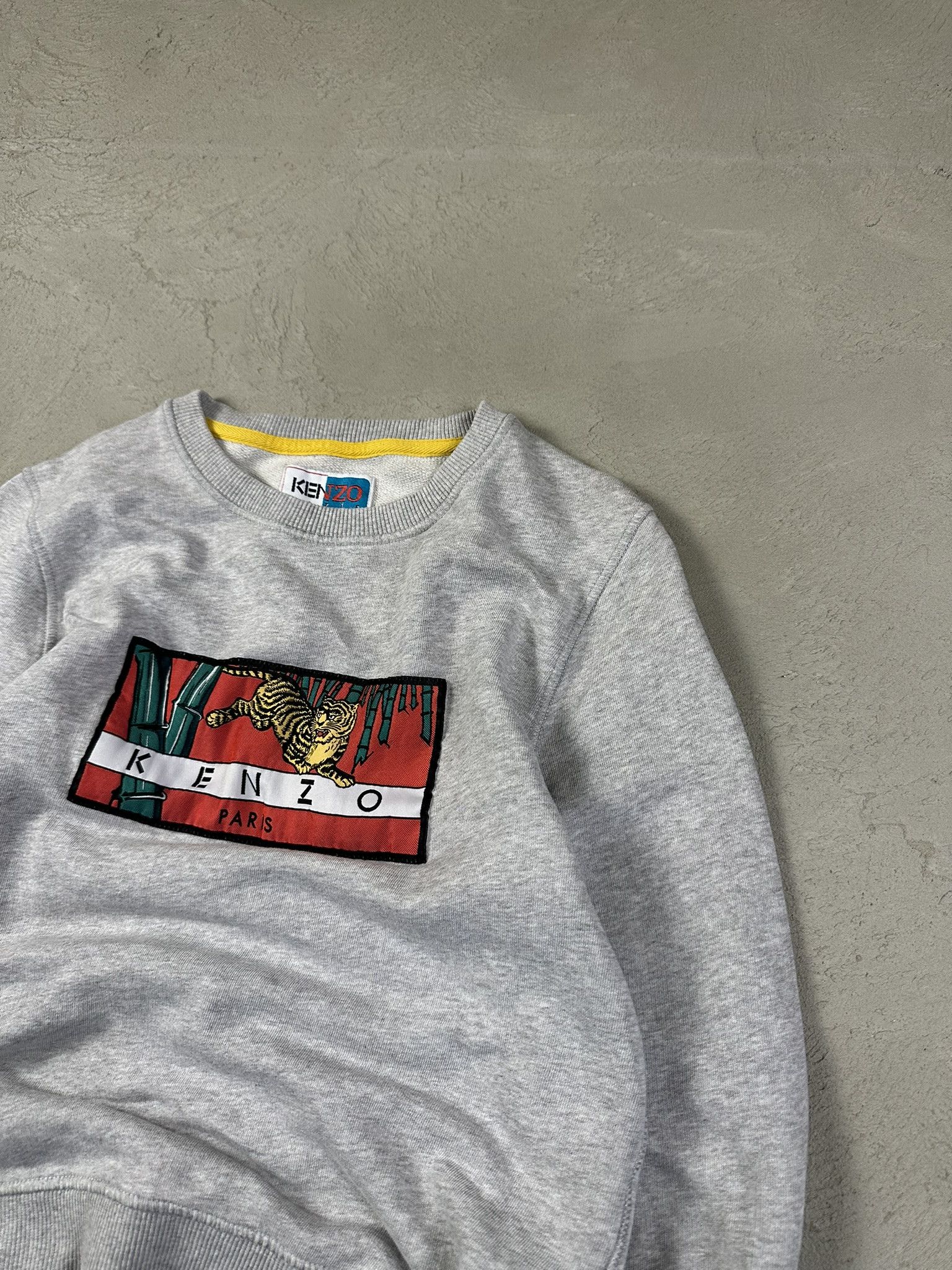 Designer × Kenzo × Vintage Vintage Kenzo Tiger Logo Spellout Boxy Crewneck Size XS / US 0-2 / IT 36-38 - 7 Thumbnail
