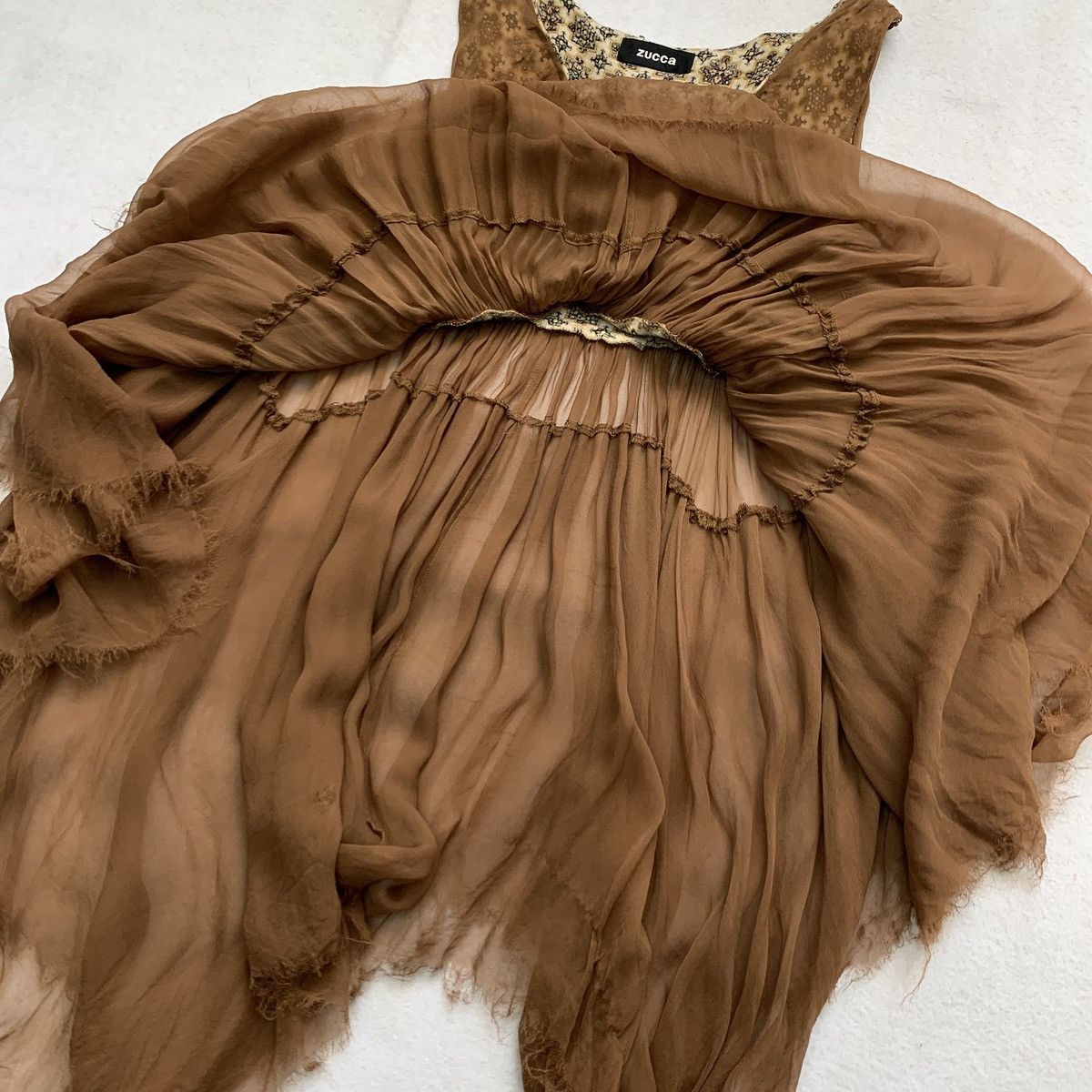 Zucca Zucca AW2008 Layered Sheer Mesh Dress Size M / US 6-8 / IT 42-44 - 8 Thumbnail
