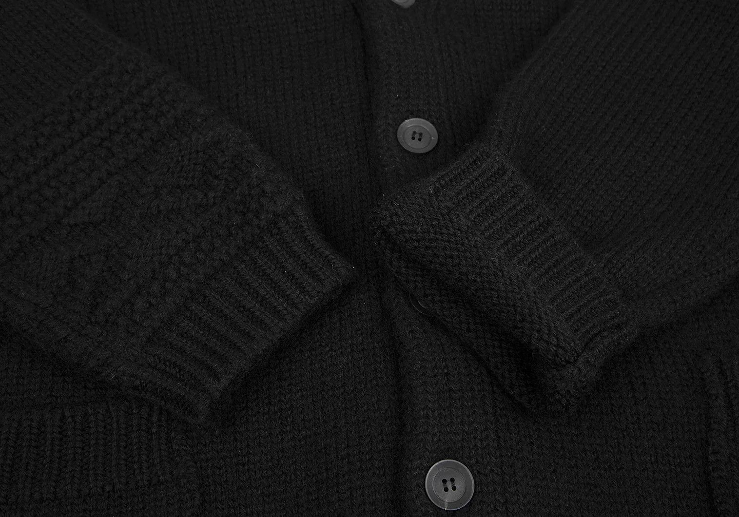 Yohji Yamamoto Yohji Yamamoto Wool Long Cardigan Black 3 Size US L / EU 52-54 / 3 - 7 Thumbnail