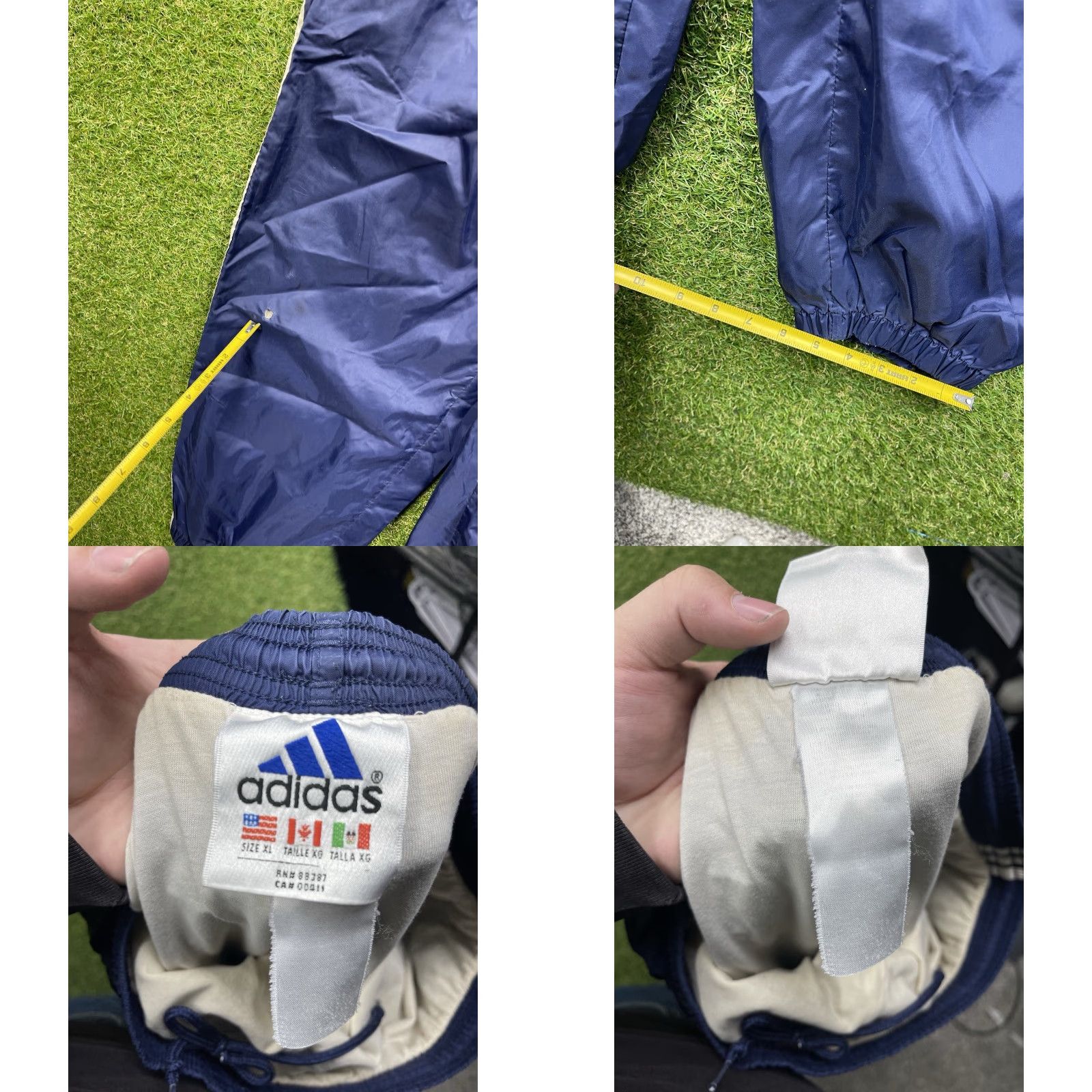 Adidas VINTAGE adidas Track Pants Mens XL 3 Striped Windbreaker Sweatpants Blue Size US 36 / EU 52 - 8 Thumbnail