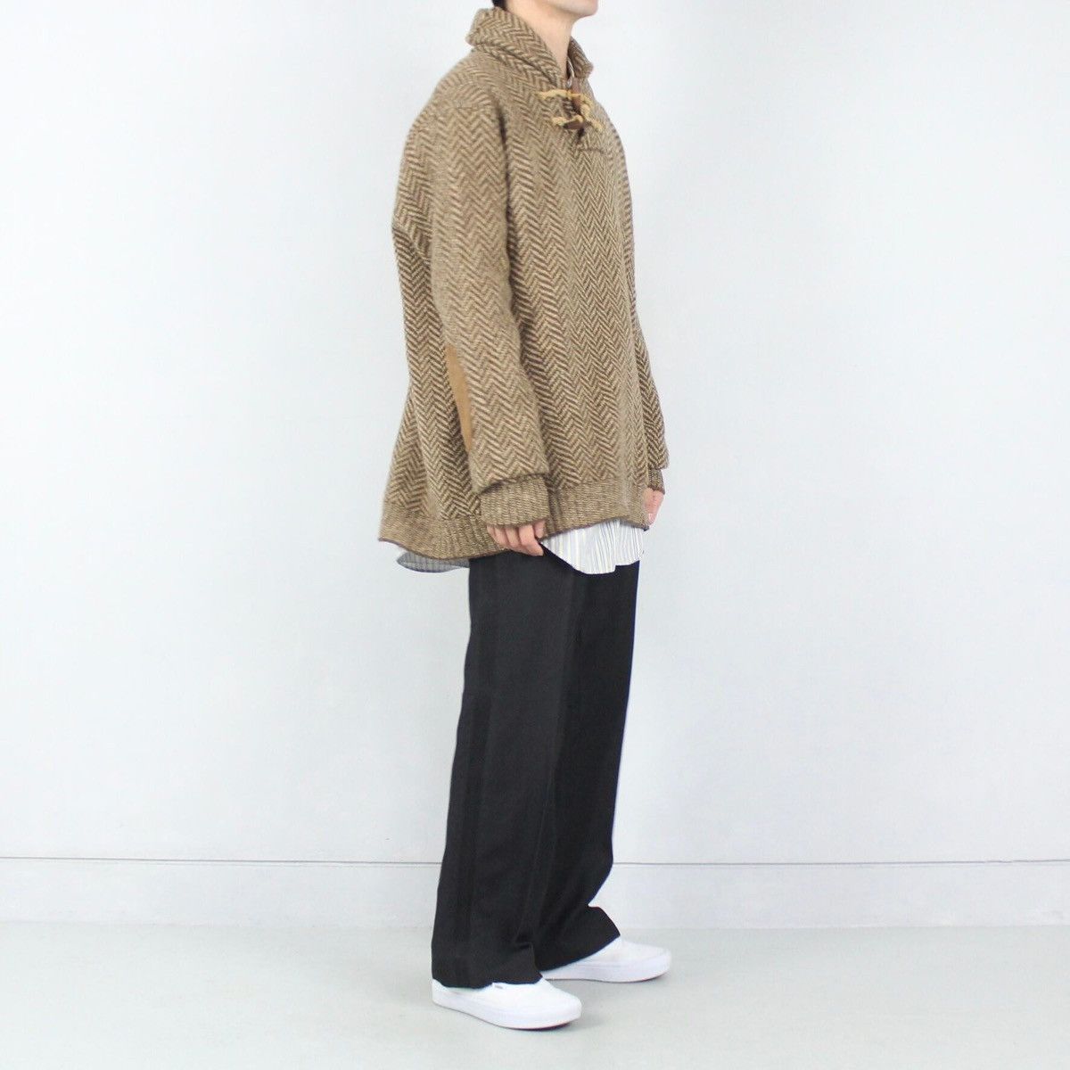 Polo Ralph Lauren Polo Ralph Lauren Vintage Herringbone Wool Sweater Size: 4XL Size US XXL / EU 58 / 5 - 1 Thumbnail