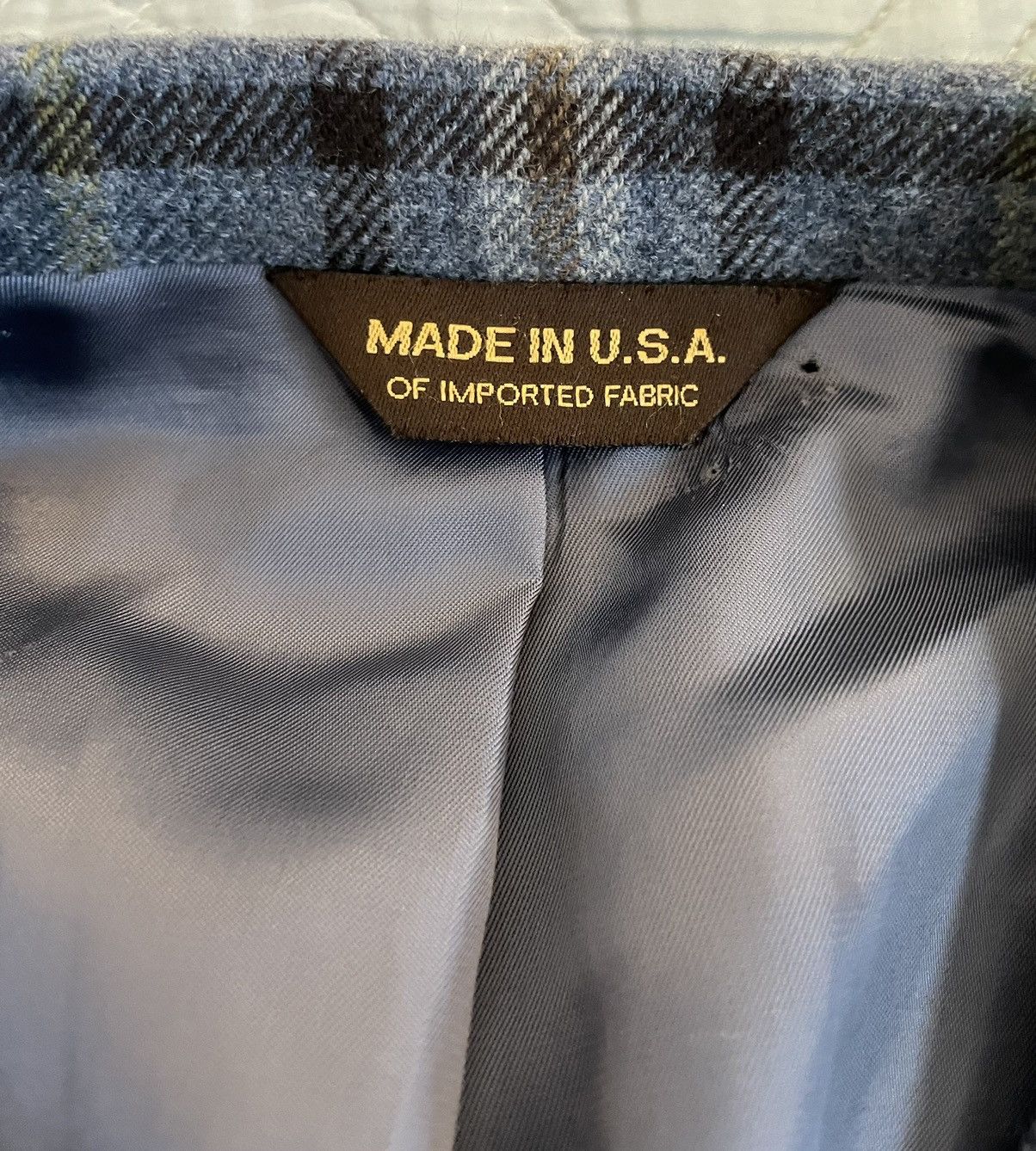 Brooks Brothers Check Print Wool Sport Coat Size 40R - 5 Thumbnail