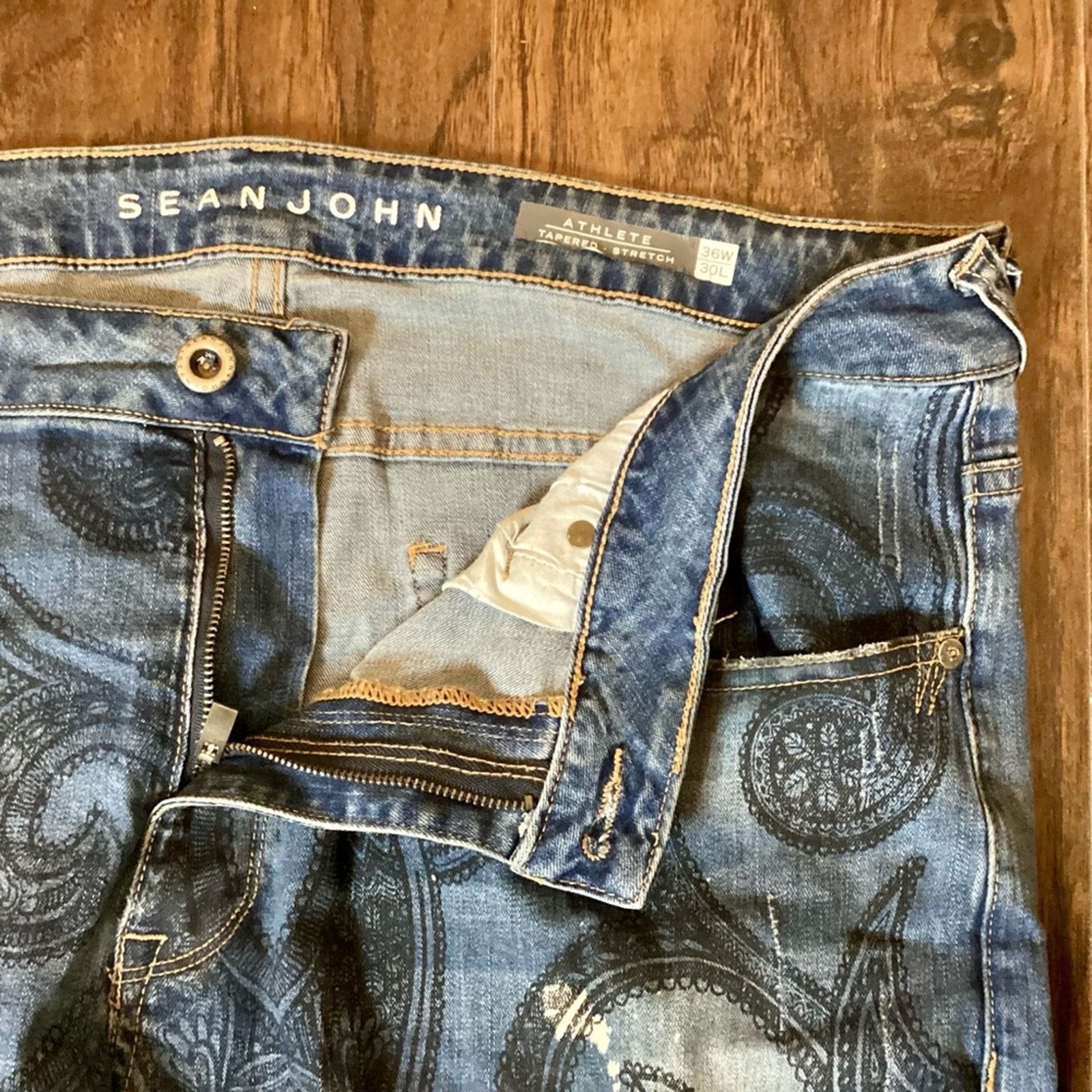 Sean John RARE Decorated Sean John Jeans, 36x30 Size US 36 / EU 52 - 2 Thumbnail