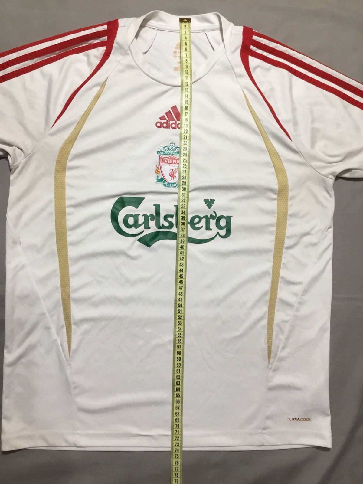 Adidas LIVERPOOL FOOTBALL CLUB FC 2007 CARLSBERG LFC REDS Size US XL / EU 56 / 4 - 6 Thumbnail