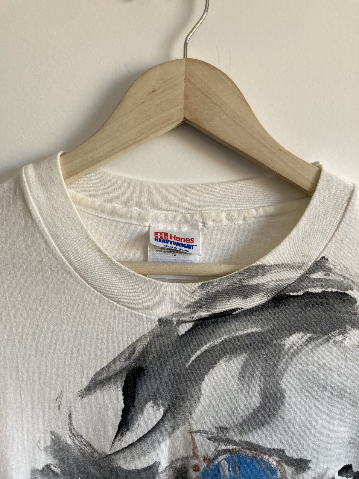 Band Tees 90s John Lennon 1971 hand painted single stitched t shirt Size US XL / EU 56 / 4 - 5 Thumbnail
