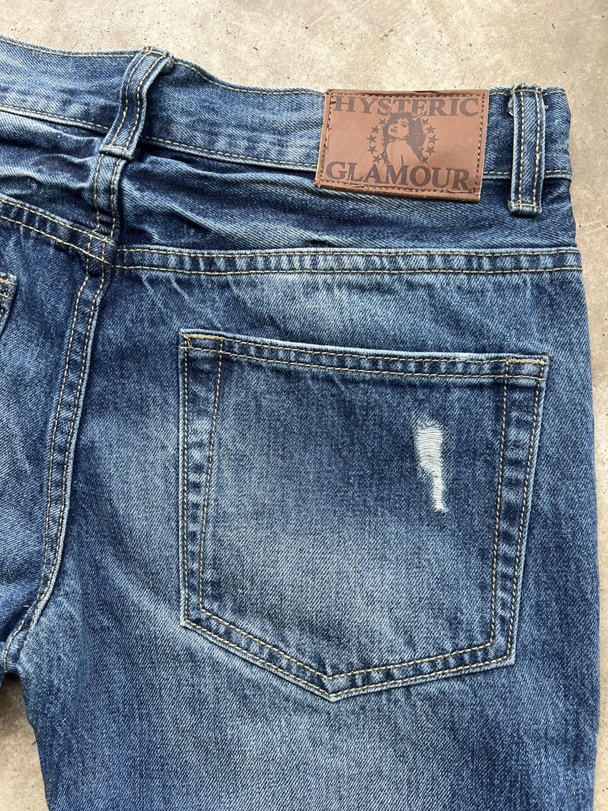 Hysteric Glamour Hysteric Glamour Fade Studded Punk Distressed Jeans Size US 30 / EU 46 - 14 Thumbnail