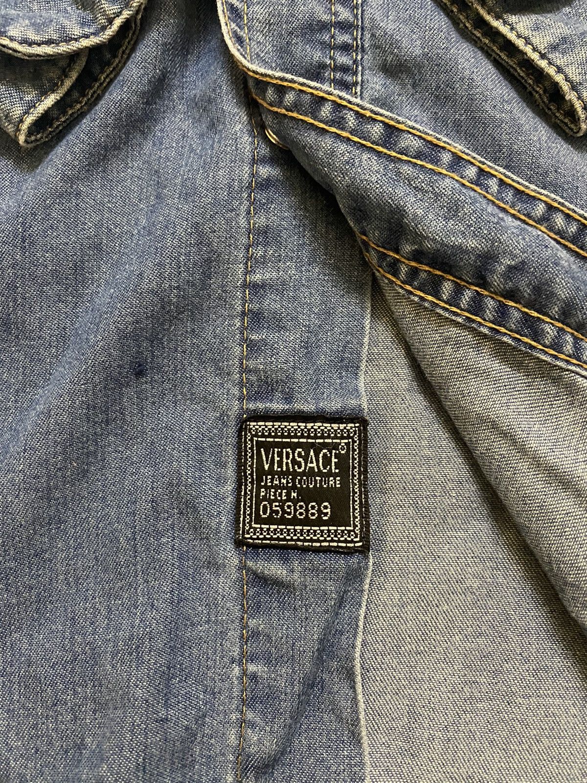 Versace Versace Jeans Couture Denim shirt Size US XL / EU 56 / 4 - 4 Thumbnail
