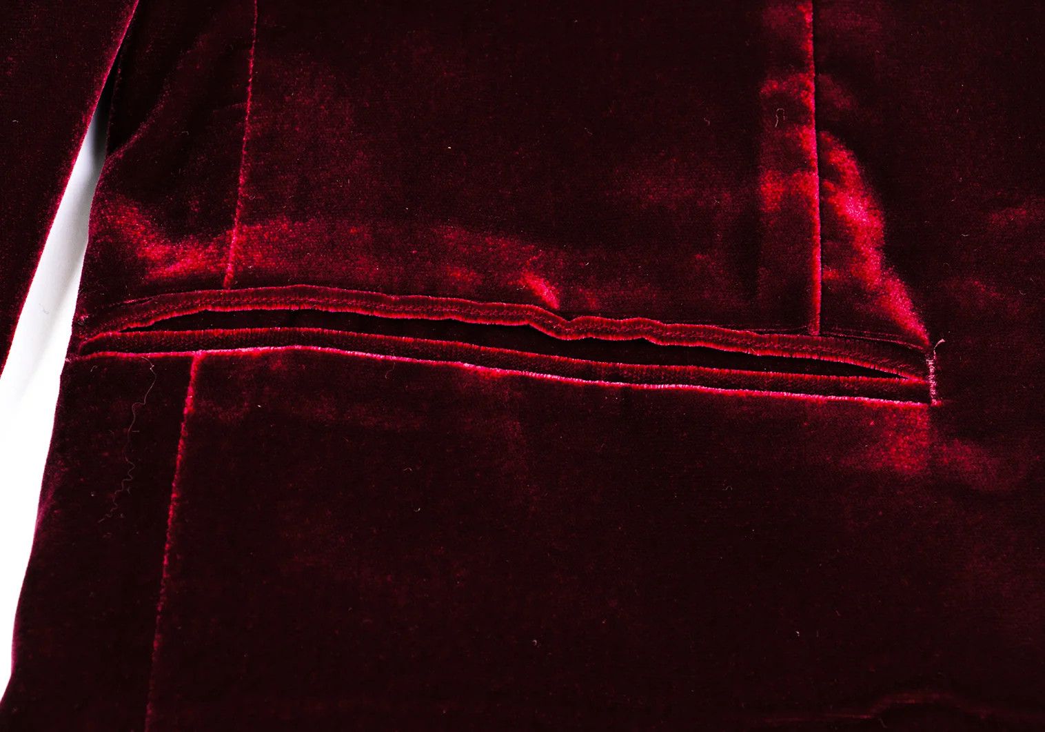Jean Paul Gaultier Velvet Shawl Collar Jacket in Burdy Size 48 Size US M / EU 48-50 / 2 - 9 Thumbnail