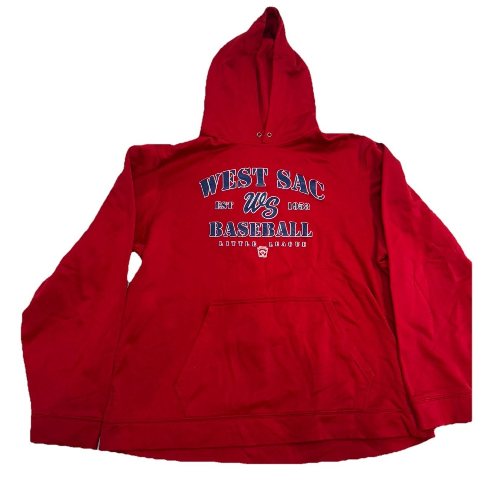 Anti Social Social Club Sport-Tek XL Red Hoodie West Sac Baseball Little League Size US XL / EU 56 / 4 - 1 Thumbnail