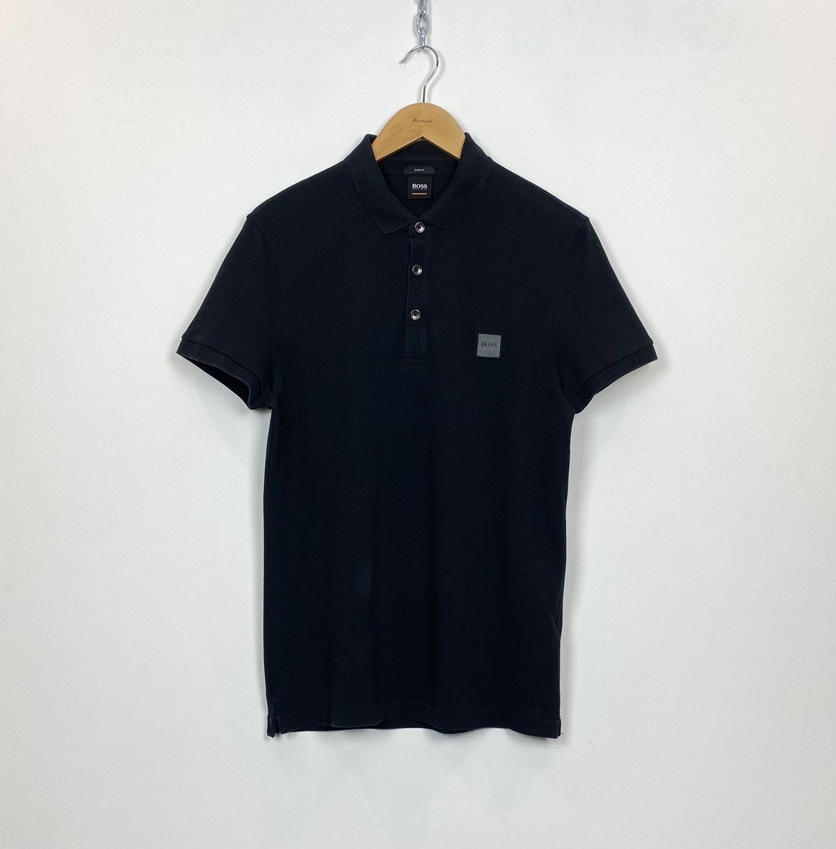 Hugo Boss Hugo Boss Slim Fit Short Sleeve Polo Shirt Mens Size L Black Size US L / EU 52-54 / 3 - 1 Thumbnail