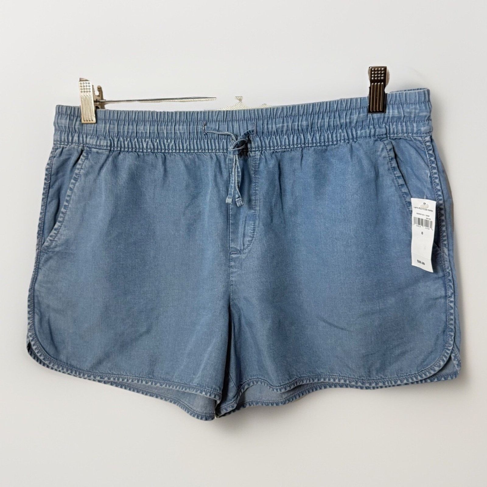 Gap Gap 1969 Shorts Blue Tencel Denim Beachy Chambray Preppy Size 30" / US 8 / IT 44 - 1 Thumbnail