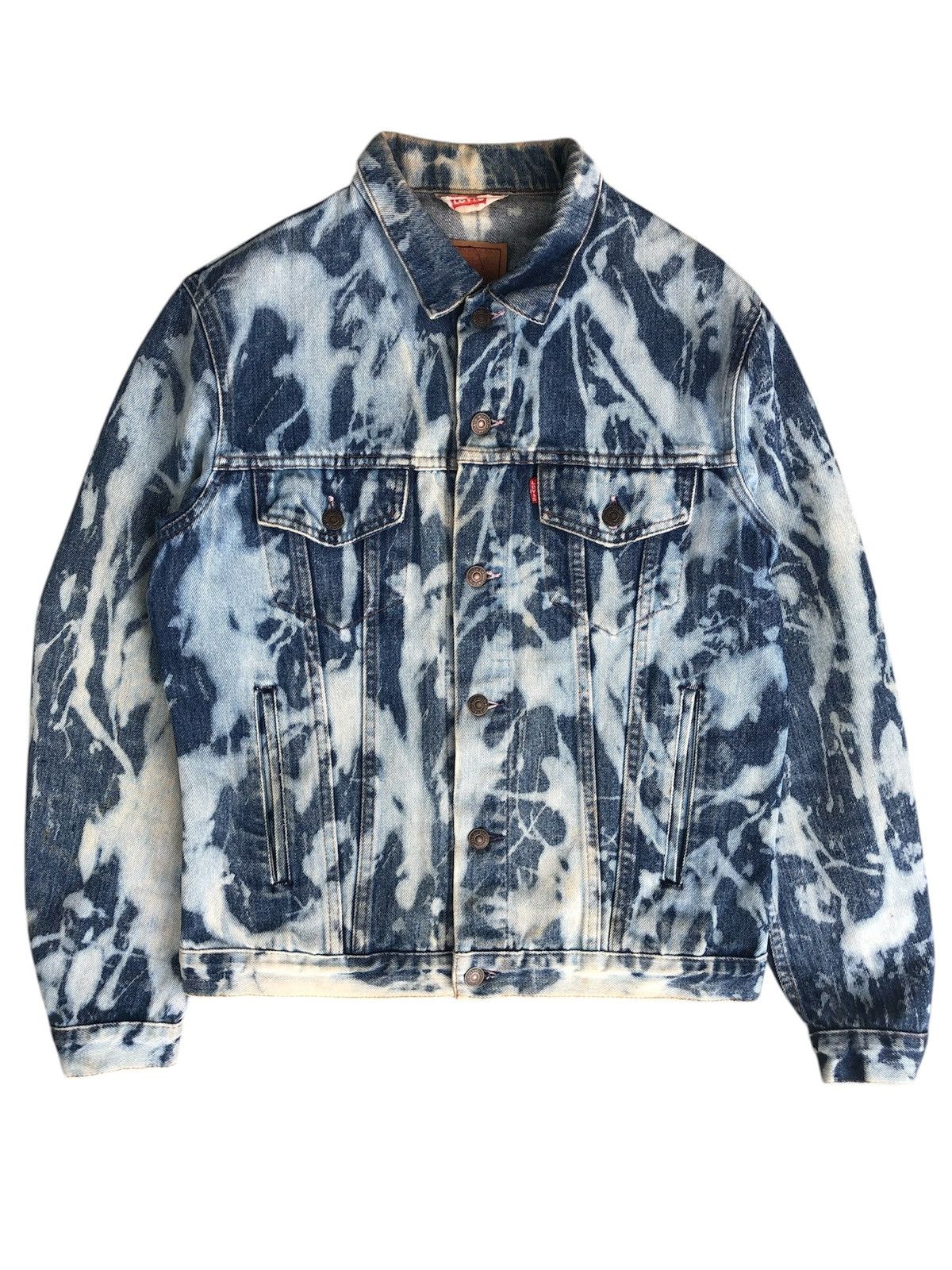 Levi's Vintage 80’s Levi’s Acid Wash Denim Jacket Distressed Denim Size US L / EU 52-54 / 3 - 2 Thumbnail