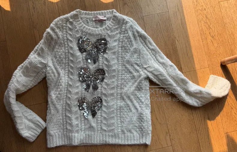 Valentino Valentino Butterfly ant embroidered sweater Size S / US 4 / IT 40 - 1 Thumbnail