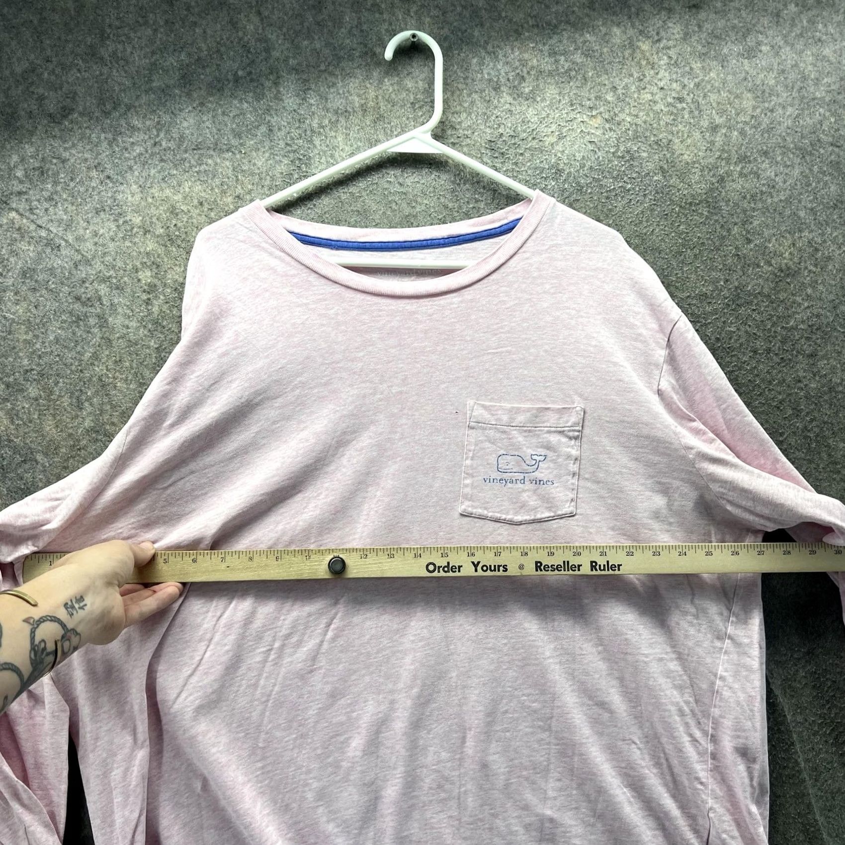 Vineyard Vines Vineyard Vines Shirt Mens 2XL Pink Long Sleeve Whale Pocket Graphic Tee Tagless Size US XXL / EU 58 / 5 - 5 Thumbnail