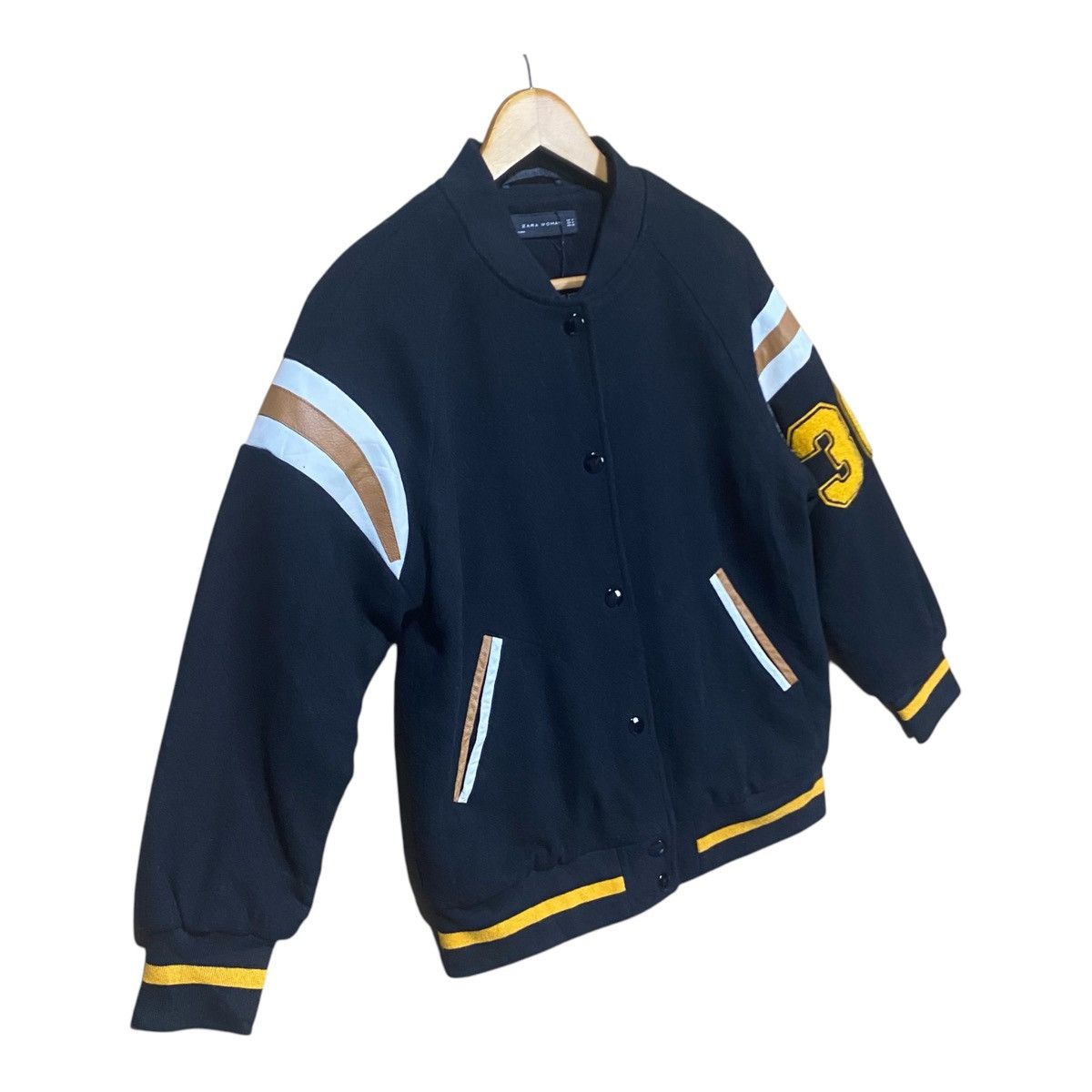 Zara Zara Women Varsity Bomber Jacket Size M / US 6-8 / IT 42-44 - 2 Thumbnail