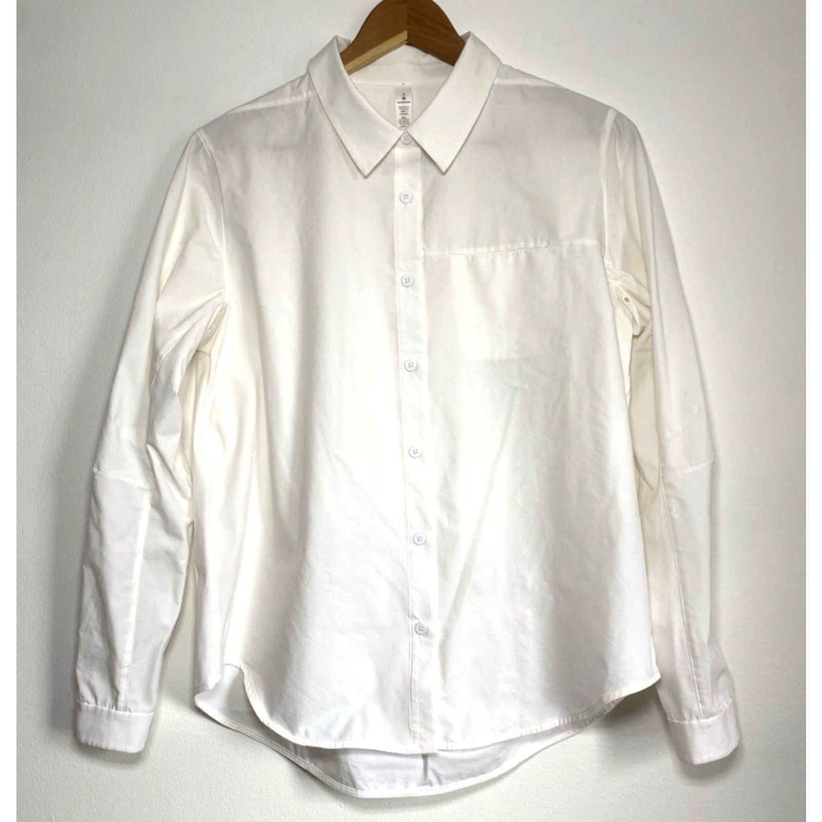 Lululemon Lululemon Women's Full Day Ahead Shirt White LW3DGQS 8 Casual City Athleisure 90s? Size M / US 6-8 / IT 42-44 - 5 Thumbnail