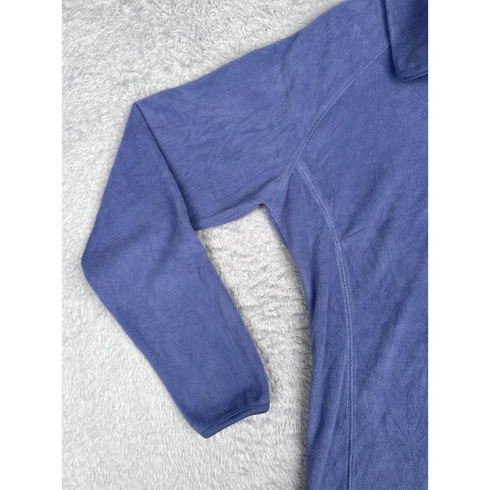 Vintage Columbia Womens XL Purple Fleece Half Zip Pullover Sweater Hiking Walk Outdoor Warm Size XL / US 12-14 / IT 48-50 - 3 Thumbnail