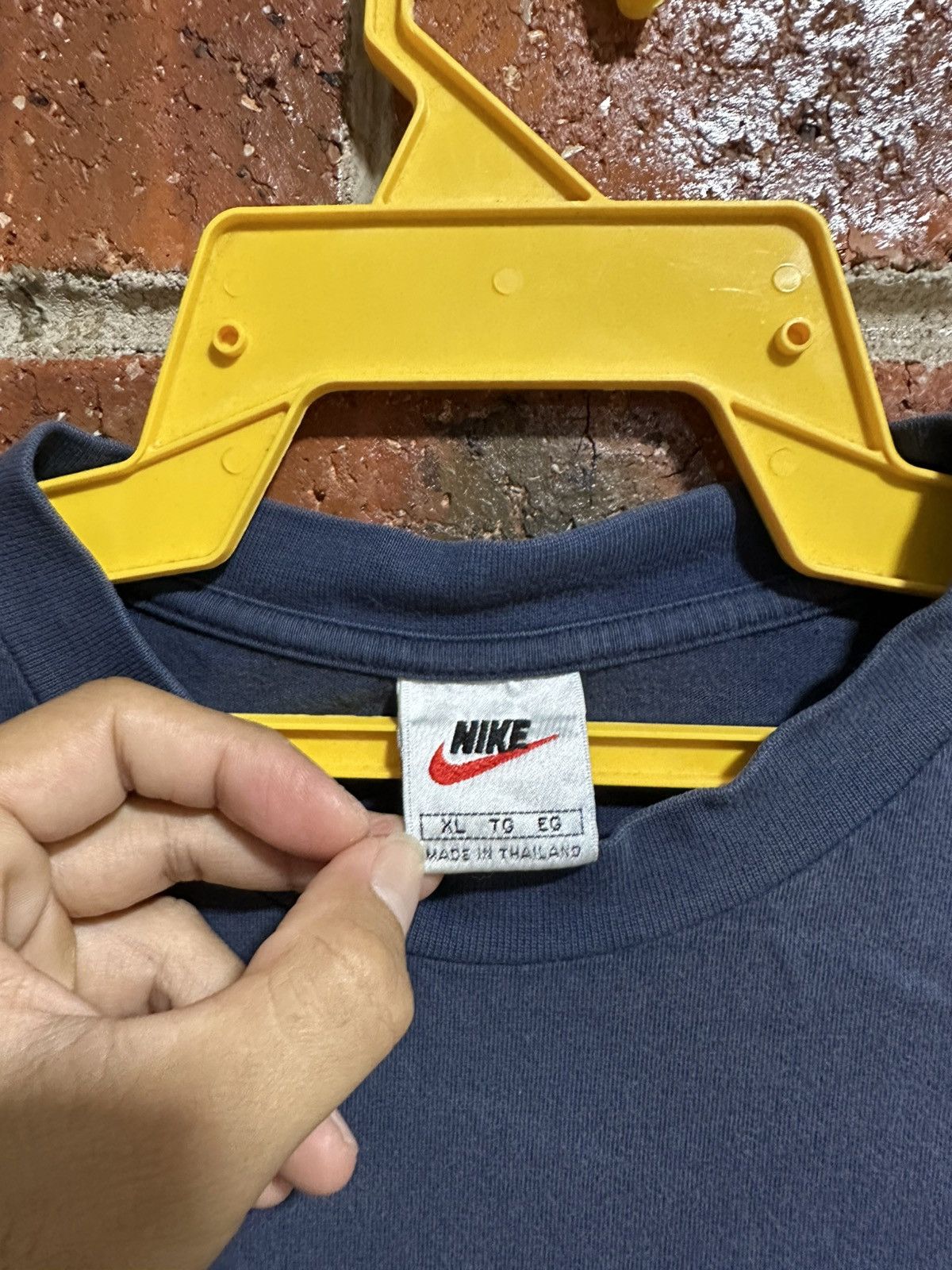 Nike × Vintage Vintage Nike Small Swoosh Faded Tee Size US XL / EU 56 / 4 - 7 Thumbnail