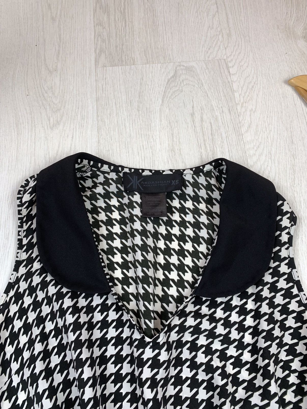 Kim Kardashian Kim Kardashian Black Houndstooth Dress Size XS Size XS / US 0-2 / IT 36-38 - 4 Thumbnail