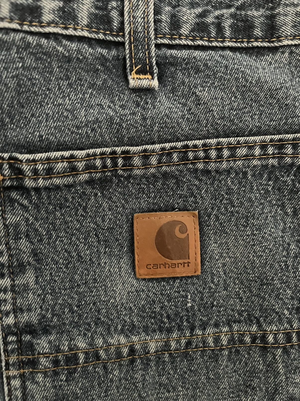 Carhartt Carhartt jeans blue workwear baggy loose fitting Size US 33 - 3 Thumbnail